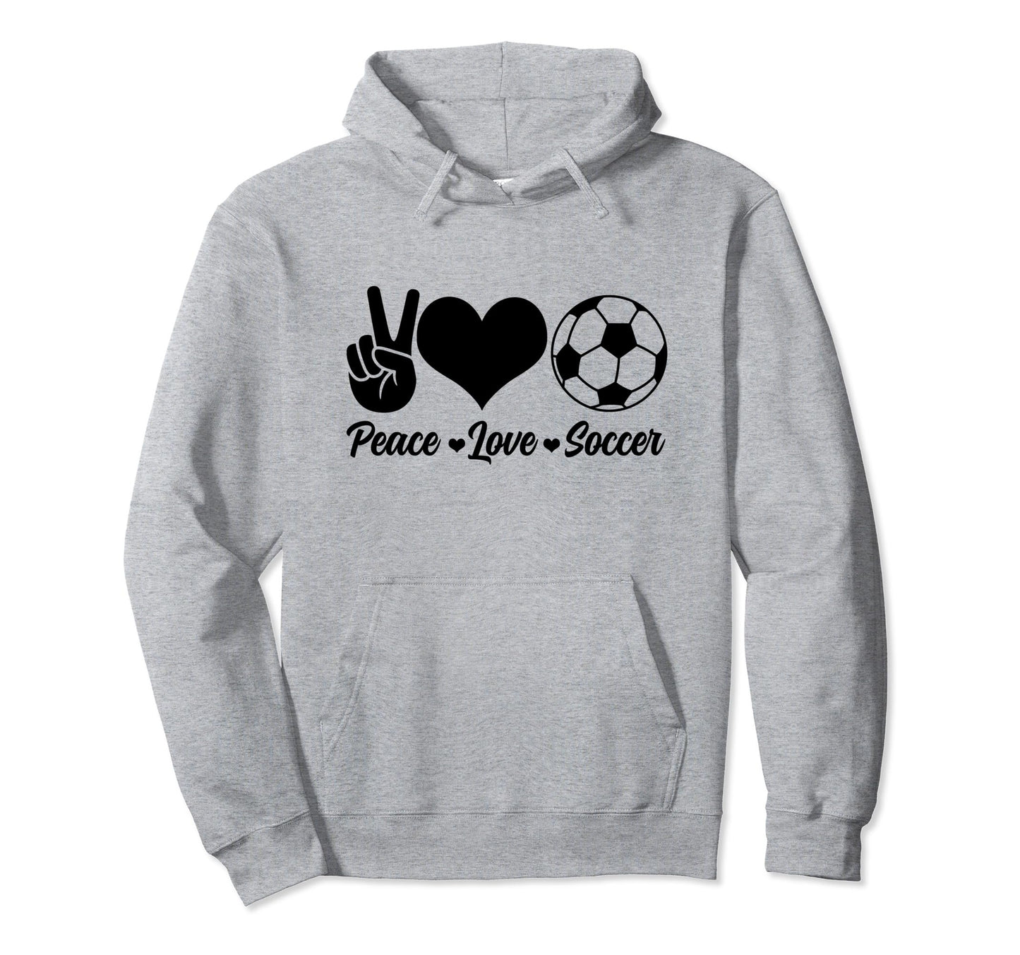 Soccer Player Peace Love Soccer Player Hoodie - Custom Art Print for Adults - T-Shirt, Sweatshirt, Hoodie