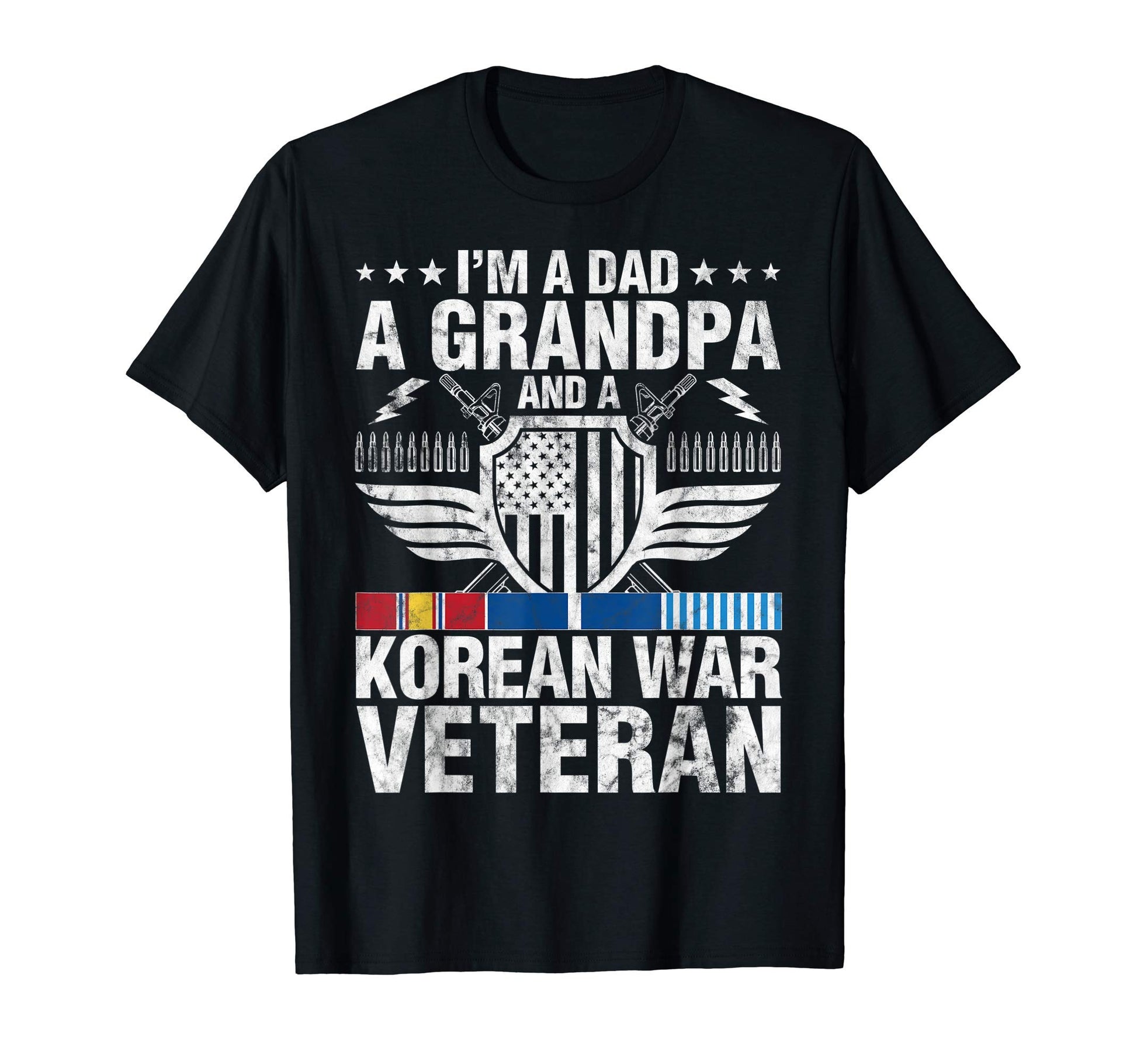 Korean War Veteran Dad Grandpa T-Shirt - Custom Art Print Men Women - T-Shirt, Sweatshirt, Hoodie