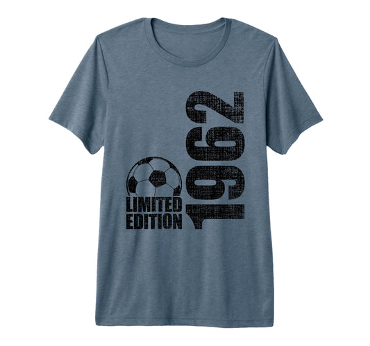 64 Years Old 1962 64Th Birthday Soccer Tri T-Shirt - Trendy Graphic Unisex - T-Shirt, Sweatshirt, Hoodie