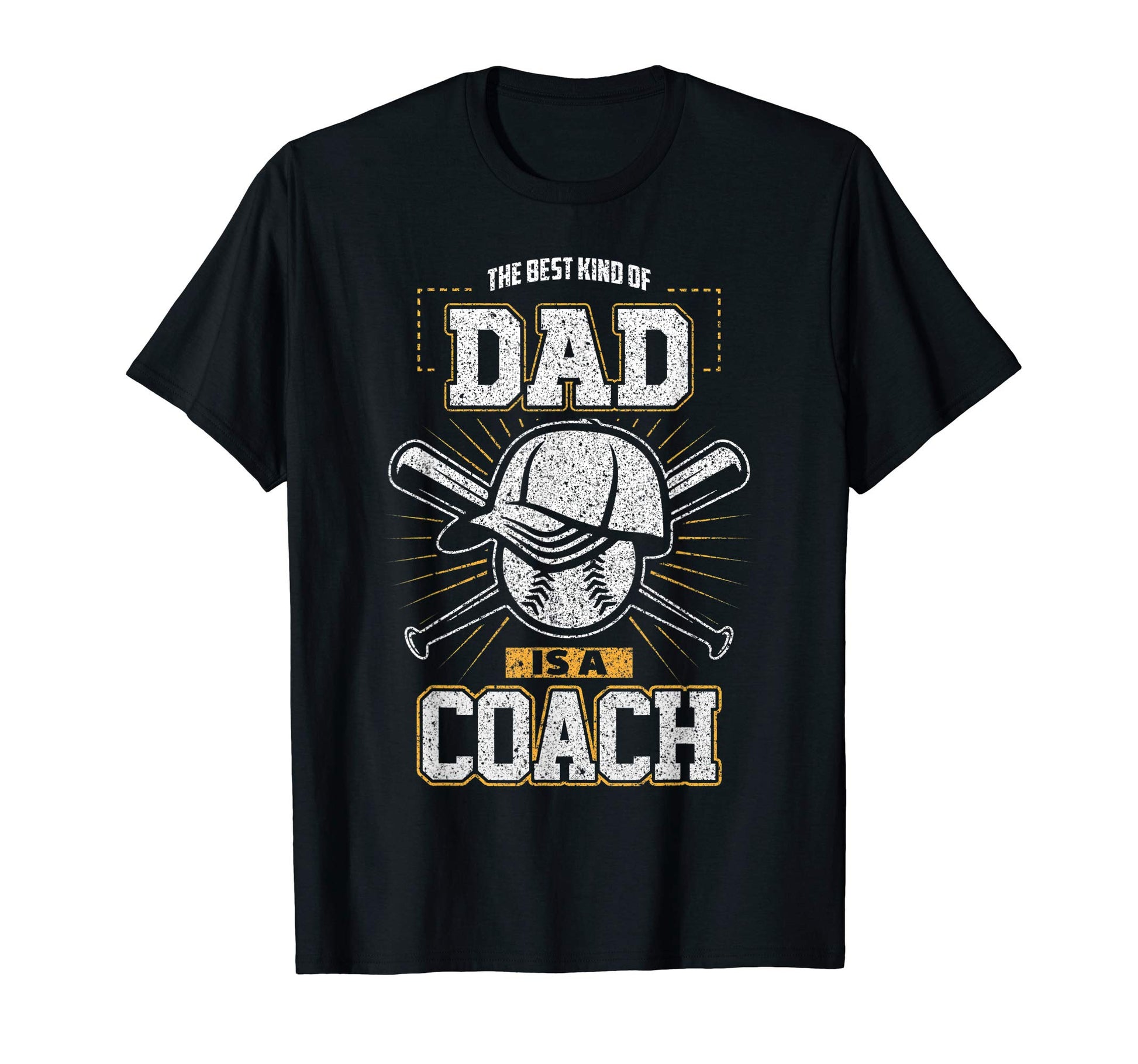 Best Dad Sports Coach Baseball Softball T-Shirt - Graphic Print Unisex - T-Shirt, Sweatshirt, Hoodie