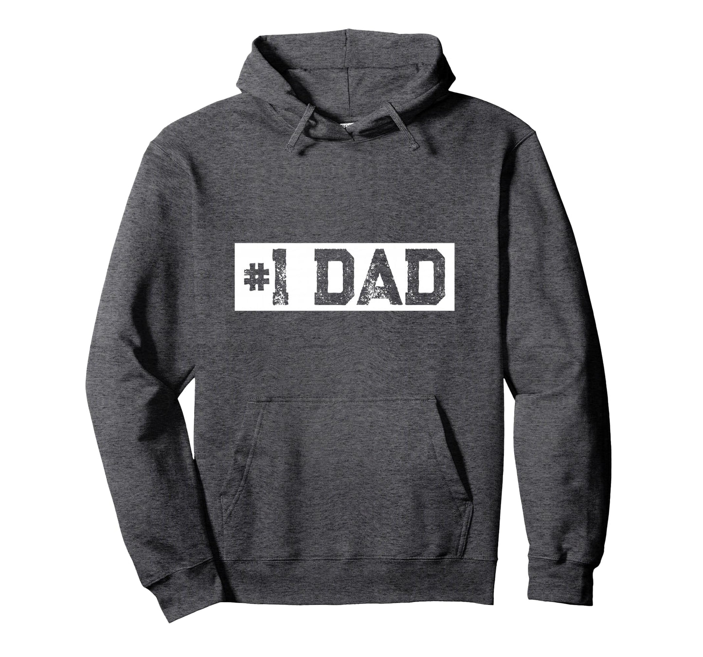 Mens 1 Dad Number One Dad Fathers Hoodie - Fun Novelty Design for Adults - T-Shirt, Sweatshirt, Hoodie