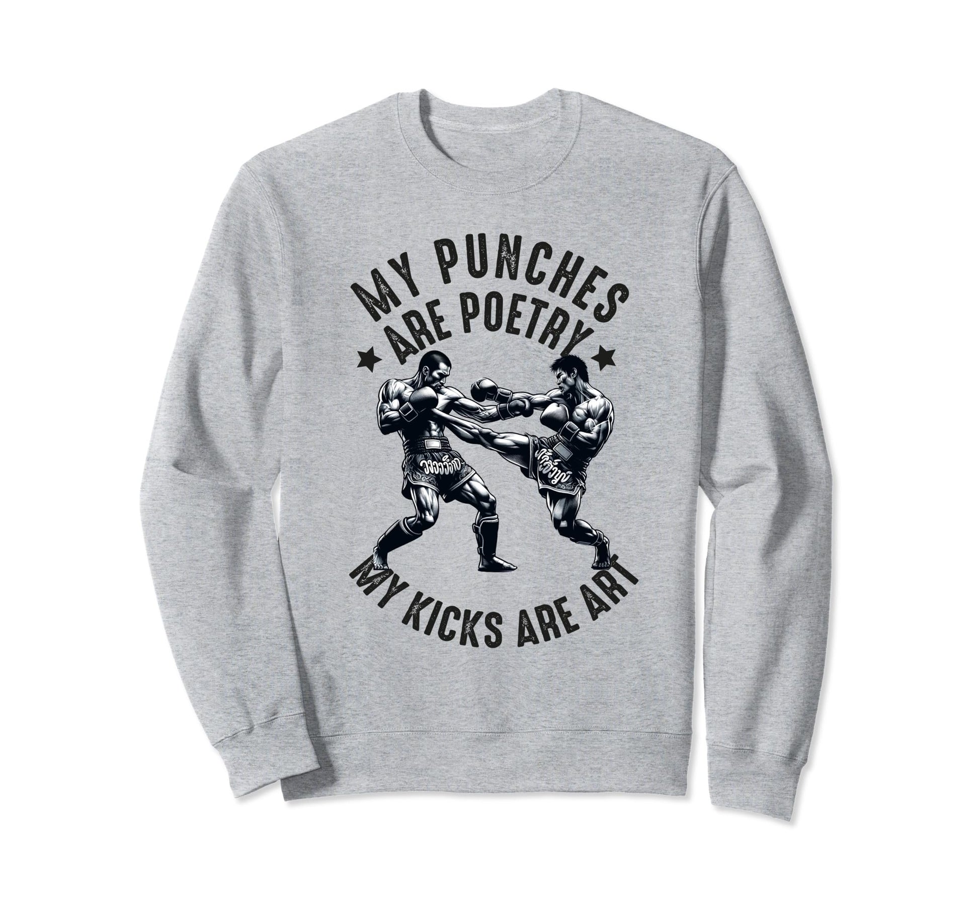 Muay Thai Fighter Dad Thai Sweatshirt - Aesthetic Graphic Unisex - T-Shirt, Sweatshirt, Hoodie