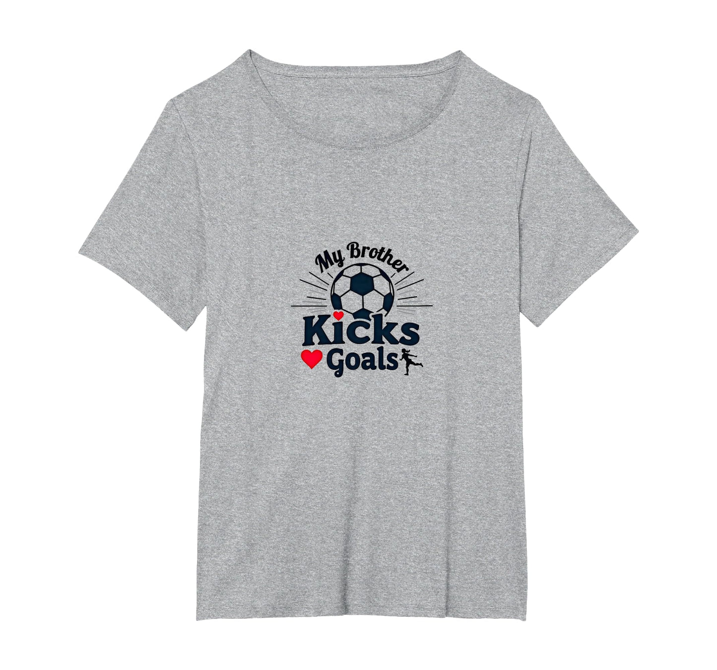 Soccer Sister My Brother Kicks Goals T-Shirt - Novelty Apparel for Adults - T-Shirt, Sweatshirt, Hoodie