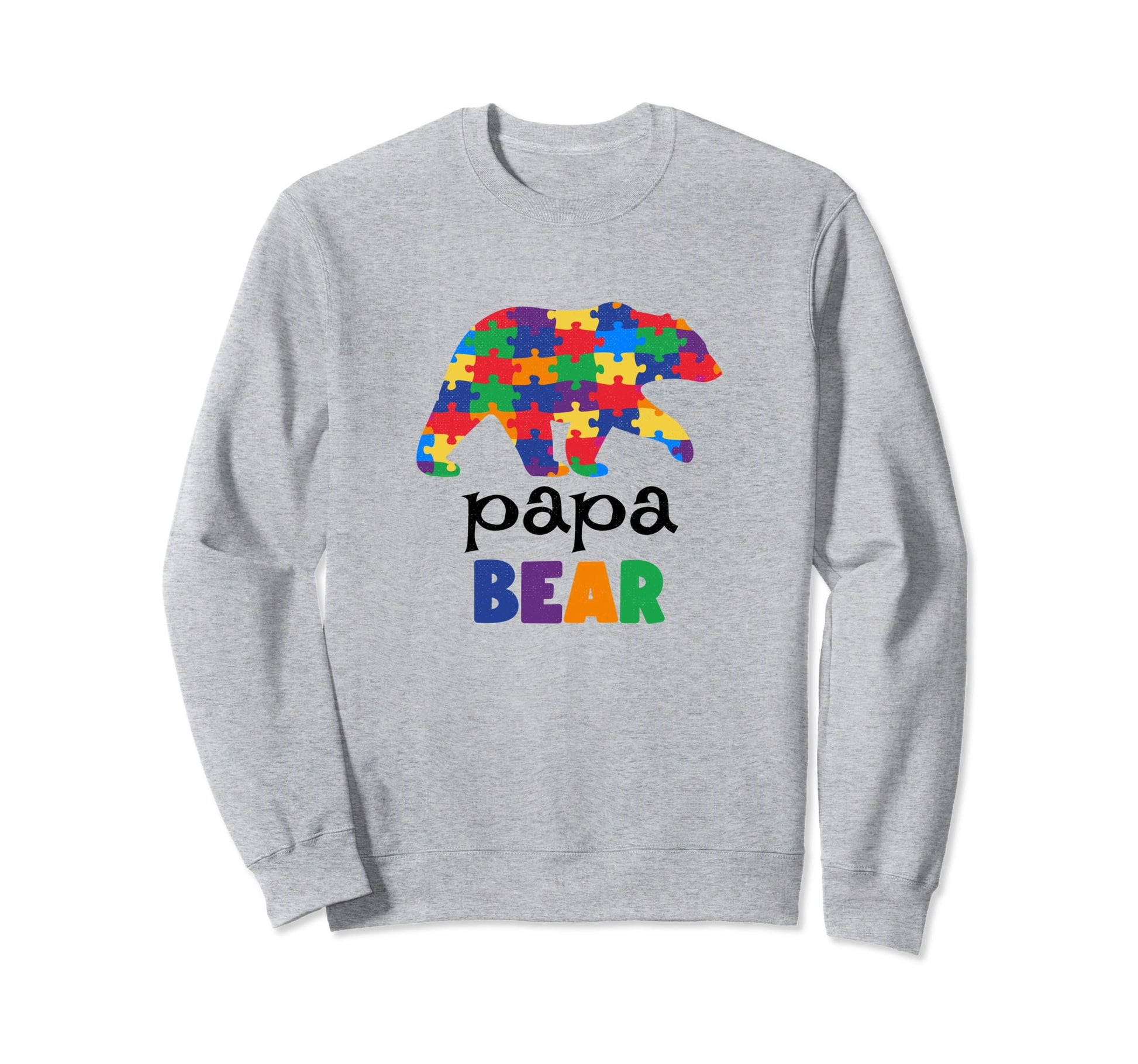 Papa Bear Autism Awareness Sweatshirt - Novelty Apparel for Adults - T-Shirt, Sweatshirt, Hoodie