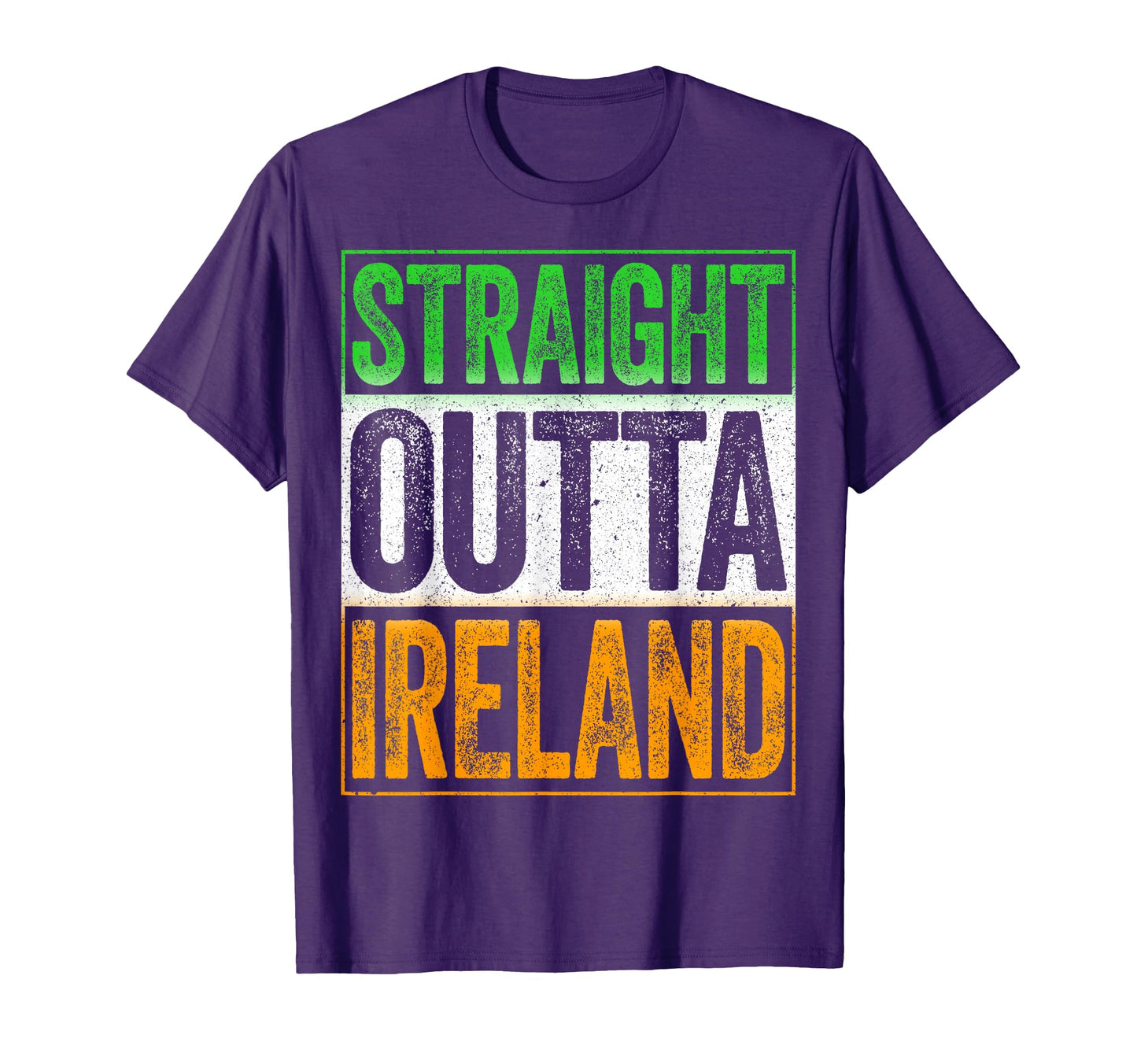 Straight Outta Ireland Patriotic St T-Shirt - Unique Graphic Unisex - T-Shirt, Sweatshirt, Hoodie