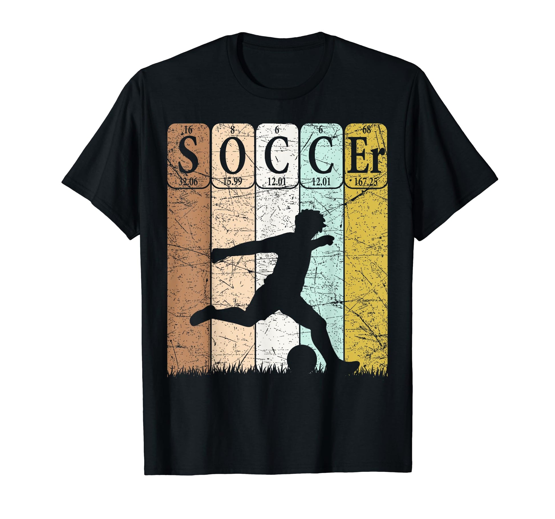 Soccer Periodic Table Elements T-Shirt - Aesthetic Graphic Men Women - T-Shirt, Sweatshirt, Hoodie