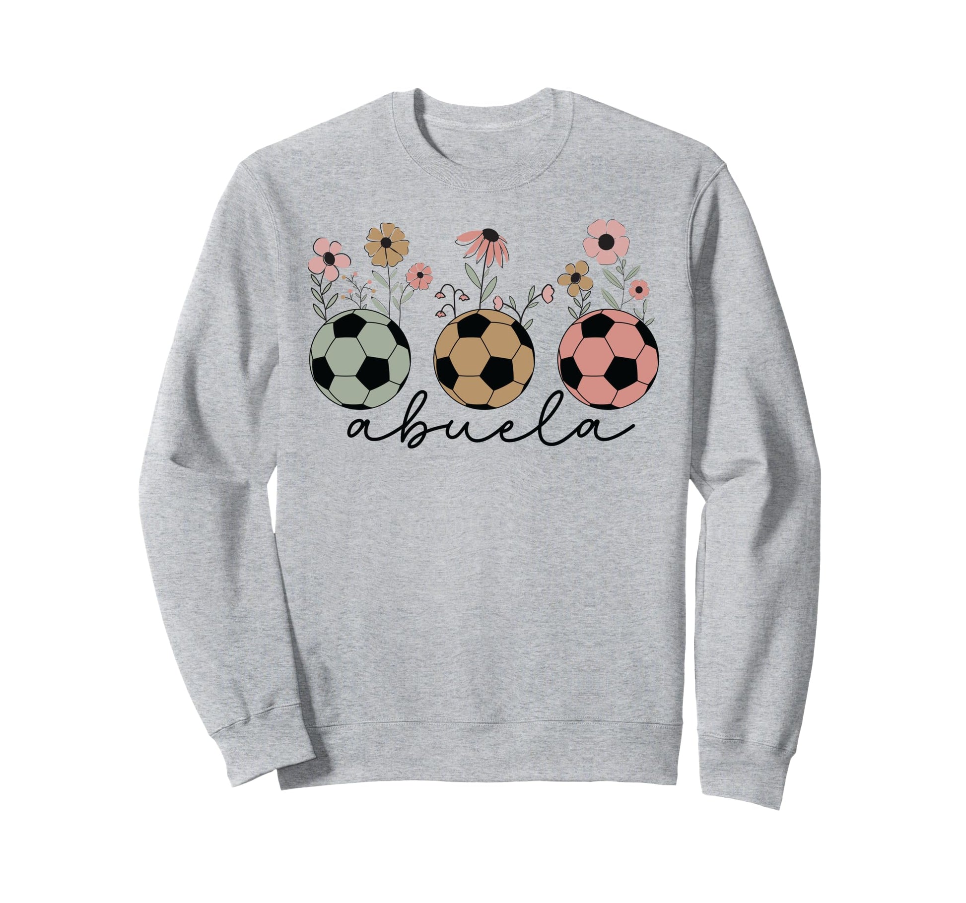 Soccer Abuela Wildflower Floral Sweatshirt - Custom Art Print Men Women - T-Shirt, Sweatshirt, Hoodie