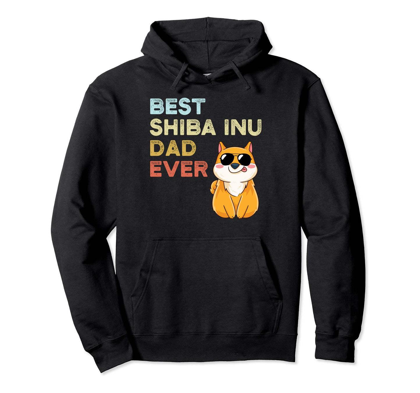 Best Shiba Inu Dad Ever Funny Kawaii Hoodie - Minimalist Print for Adults - T-Shirt, Sweatshirt, Hoodie