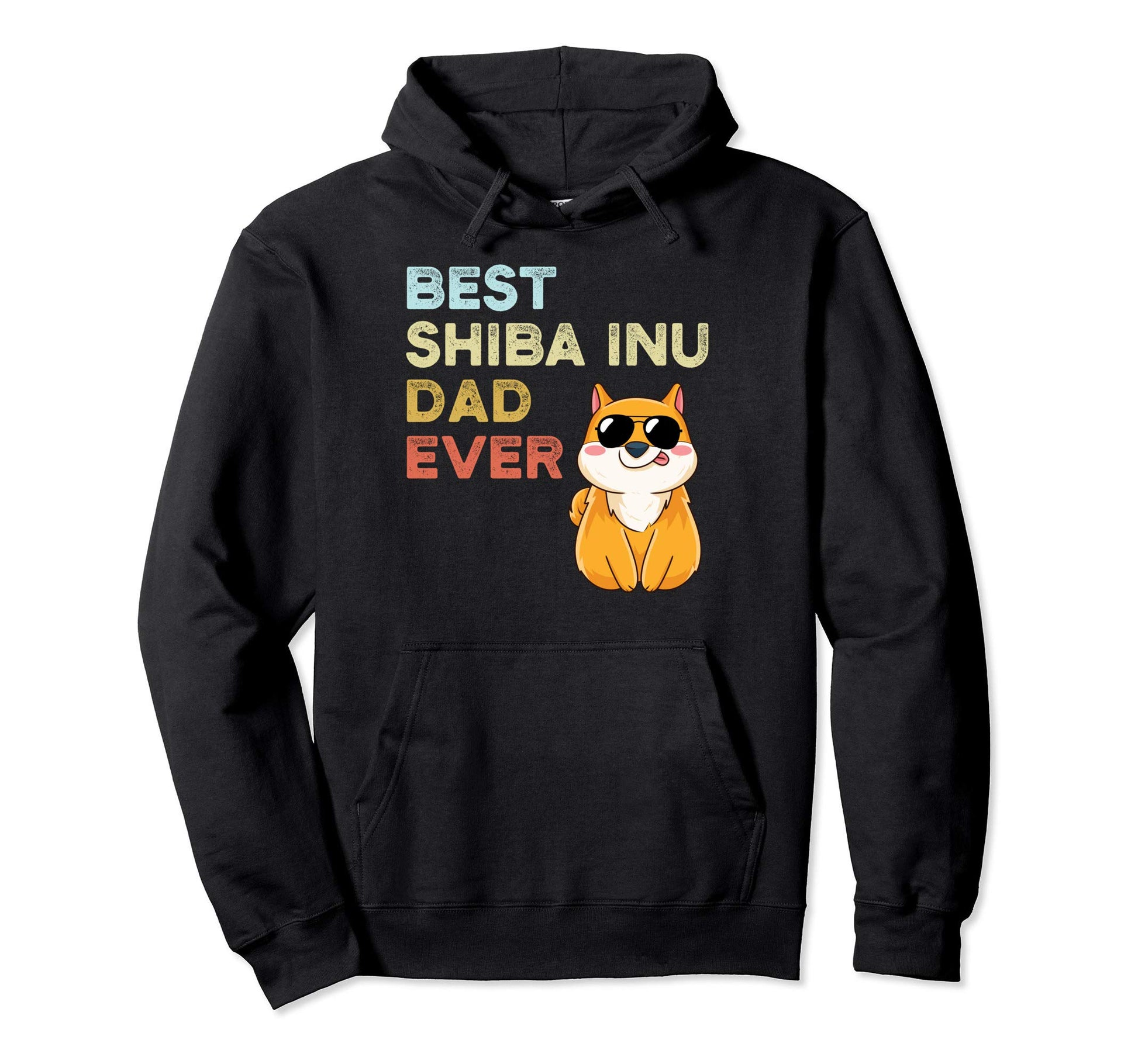 Best Shiba Inu Dad Ever Funny Kawaii Hoodie - Minimalist Print for Adults - T-Shirt, Sweatshirt, Hoodie