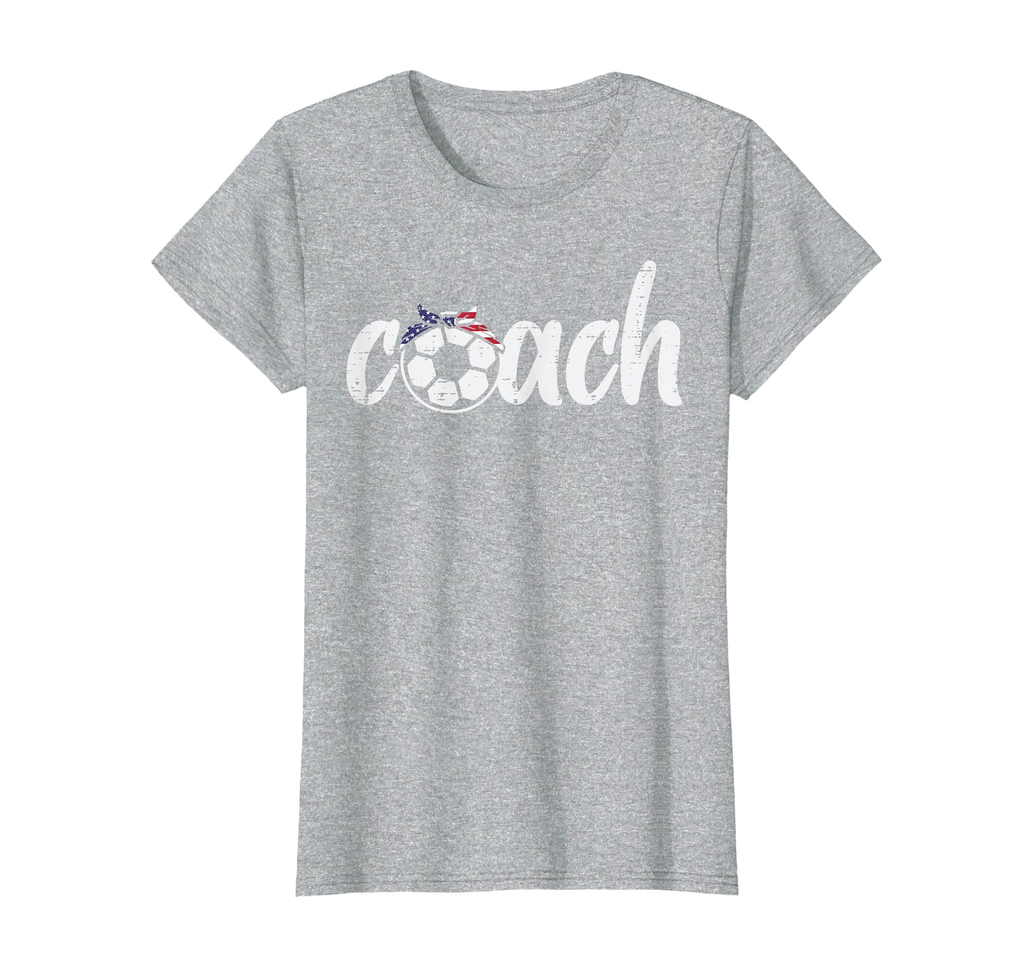 Coach Soccer American Flag Bandana T-Shirt - Fun Novelty Design Men Women - T-Shirt, Sweatshirt, Hoodie