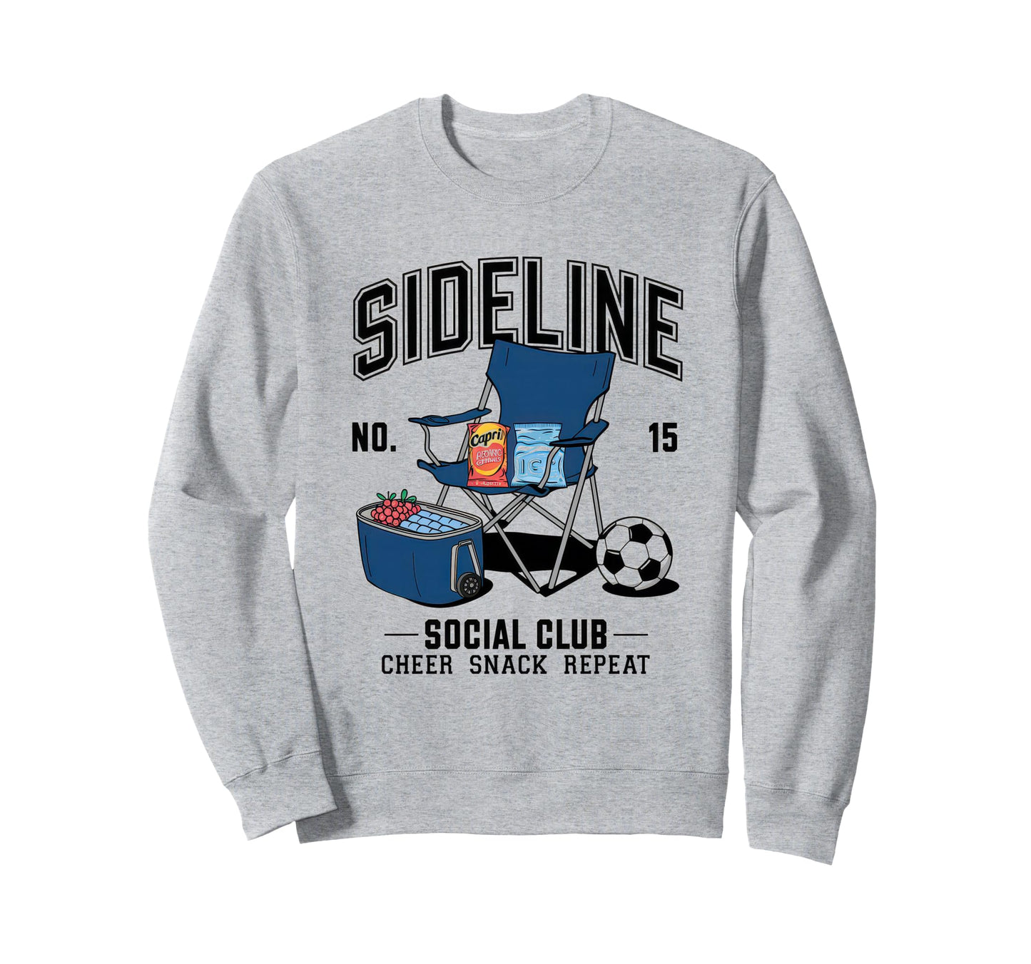 Sideline Social Club Soccer Mom Game Sweatshirt - Graphic Print for Adults - T-Shirt, Sweatshirt, Hoodie