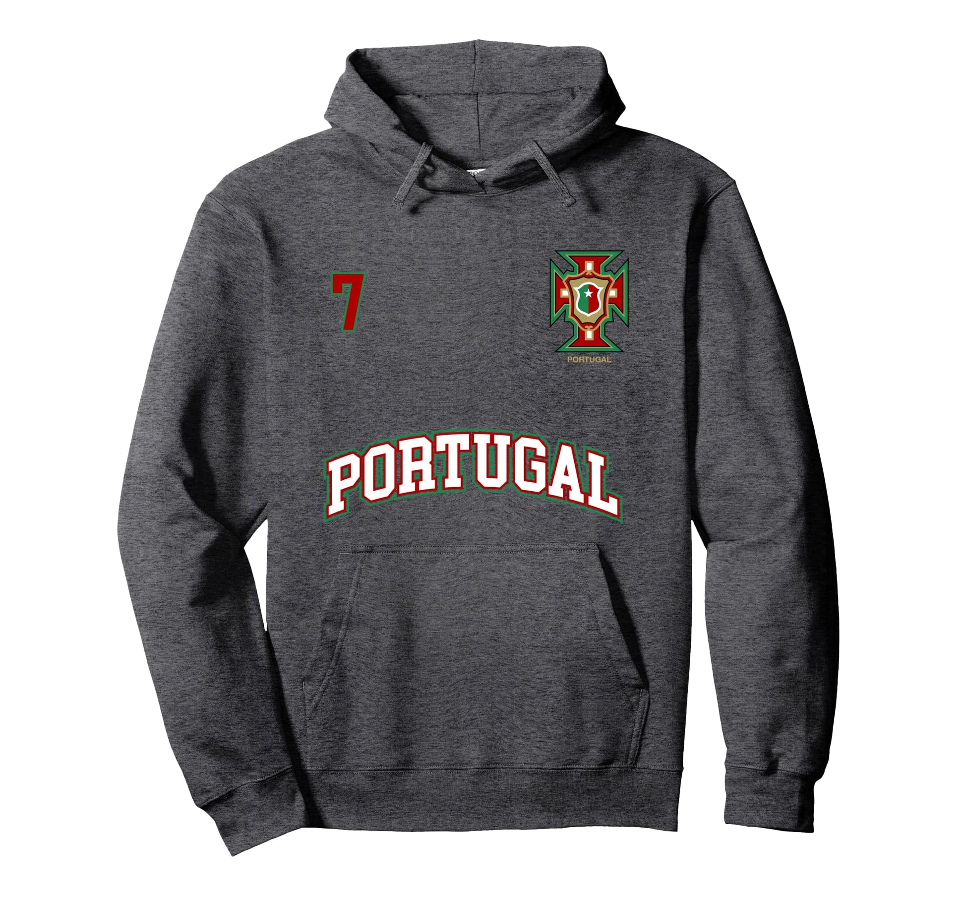Portugal Number 7 Soccer Team Sports Hoodie - Novelty Apparel Men Women - T-Shirt, Sweatshirt, Hoodie