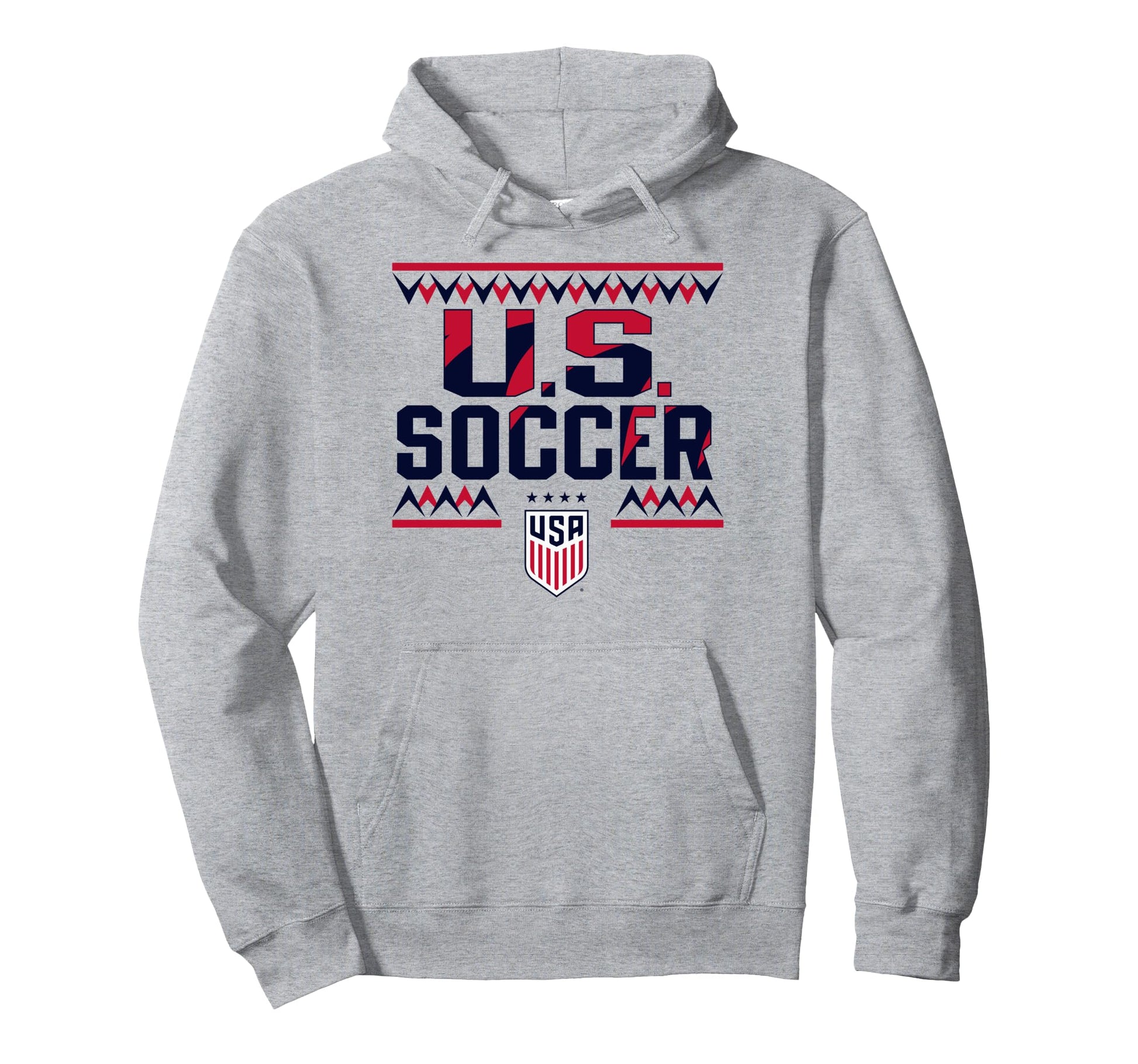 U S Soccer Sharktooth Gray Uswnt Officially Hoodie - Trendy Graphic Unisex - T-Shirt, Sweatshirt, Hoodie