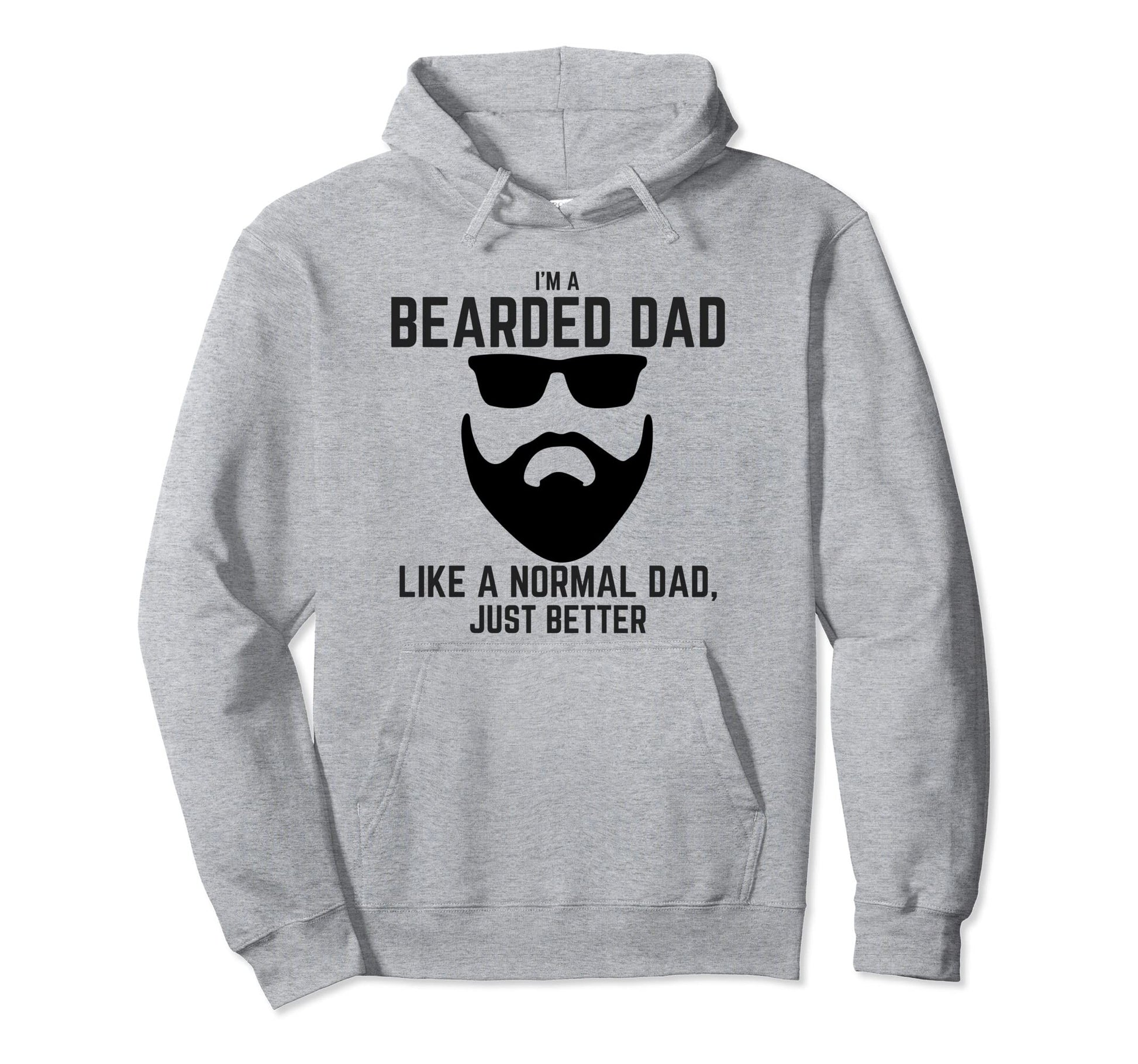 Bearded Dad Mens Beard Funny Superhero Hoodie - Unique Graphic Men Women - T-Shirt, Sweatshirt, Hoodie