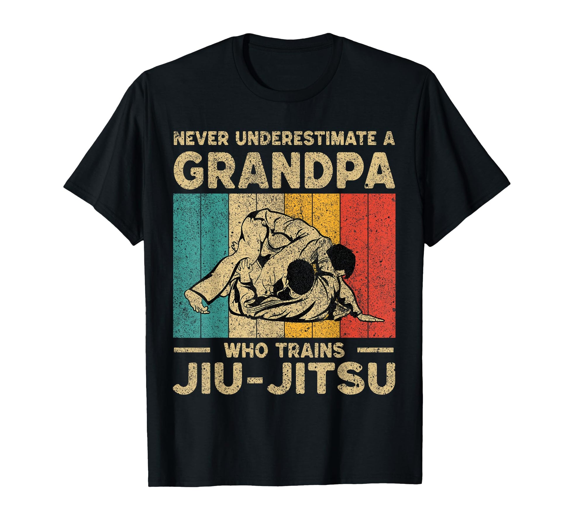 Never Underestimate Grandpa Bjj T-Shirt - Trendy Graphic Men Women - T-Shirt, Sweatshirt, Hoodie