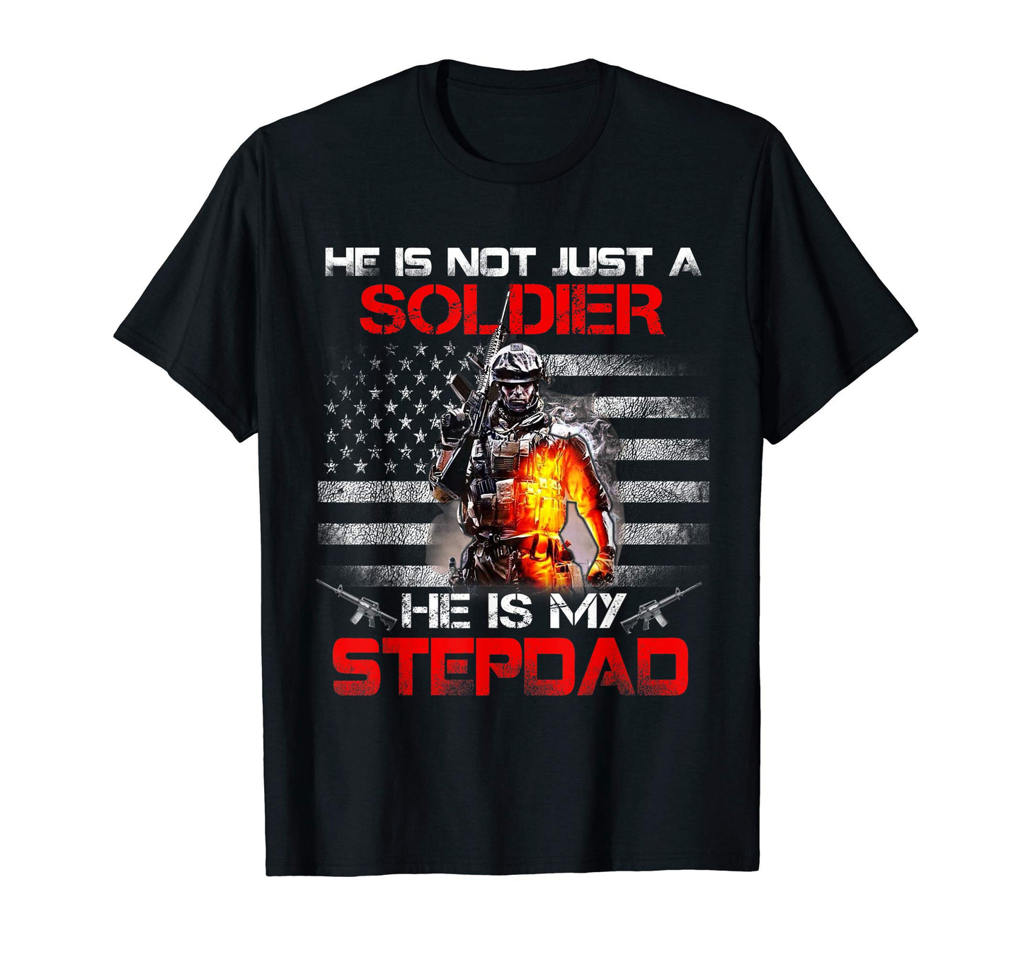 My Stepdad Is Soldier Proud Army T-Shirt - Aesthetic Graphic Unisex - T-Shirt, Sweatshirt, Hoodie