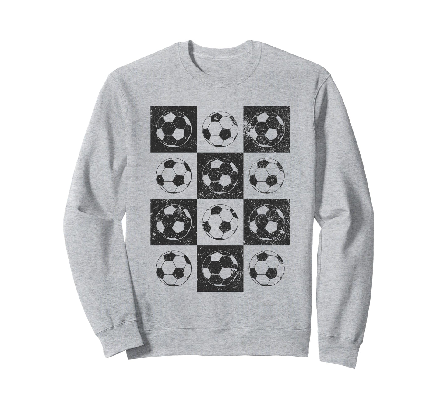 Checkerboard Checkered Soccer Sweatshirt - Streetwear Style for Adults - T-Shirt, Sweatshirt, Hoodie