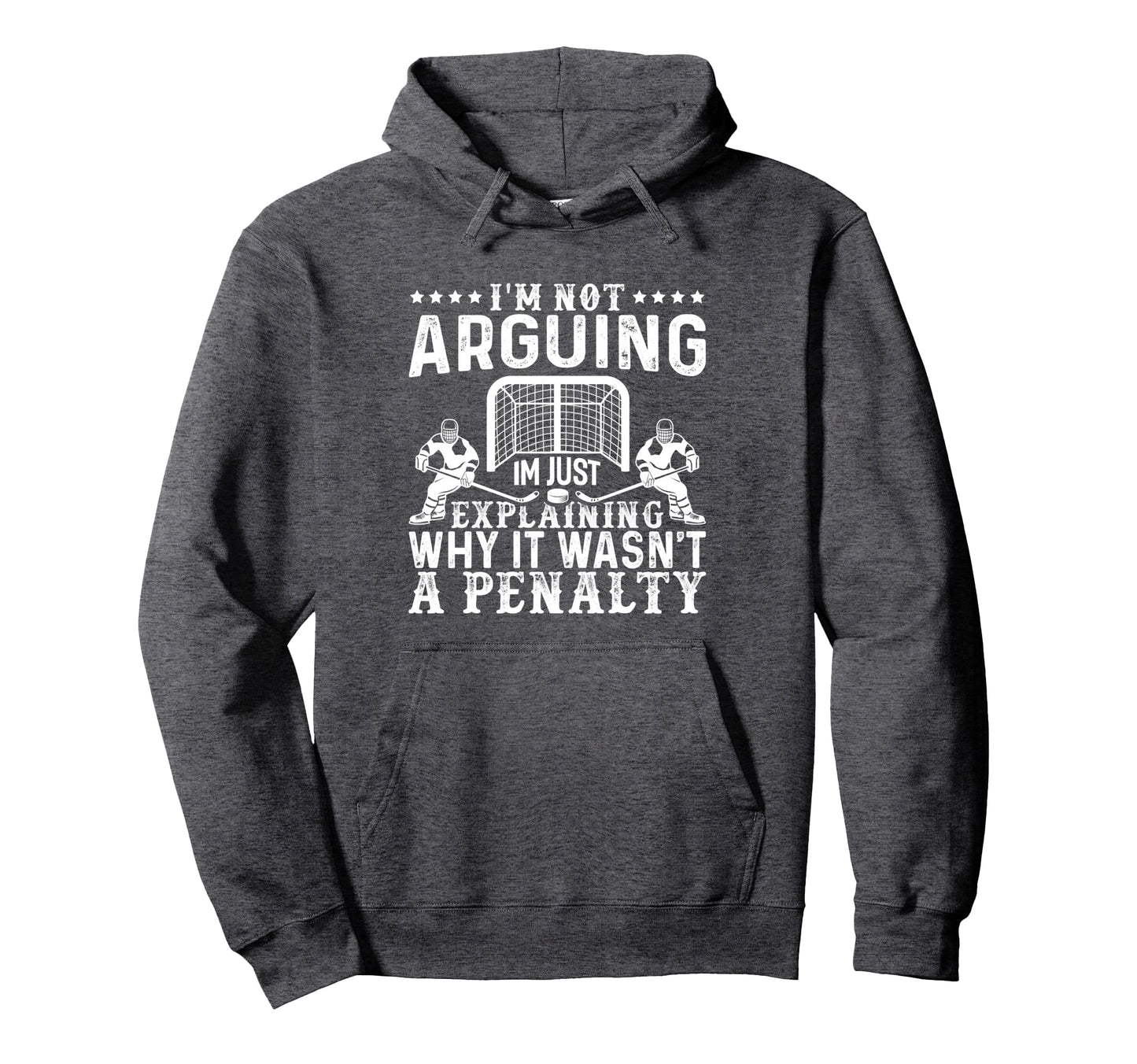 Hockey Player Arguing Gift Funny Hoodie - Casual Everyday Wear Men Women - T-Shirt, Sweatshirt, Hoodie