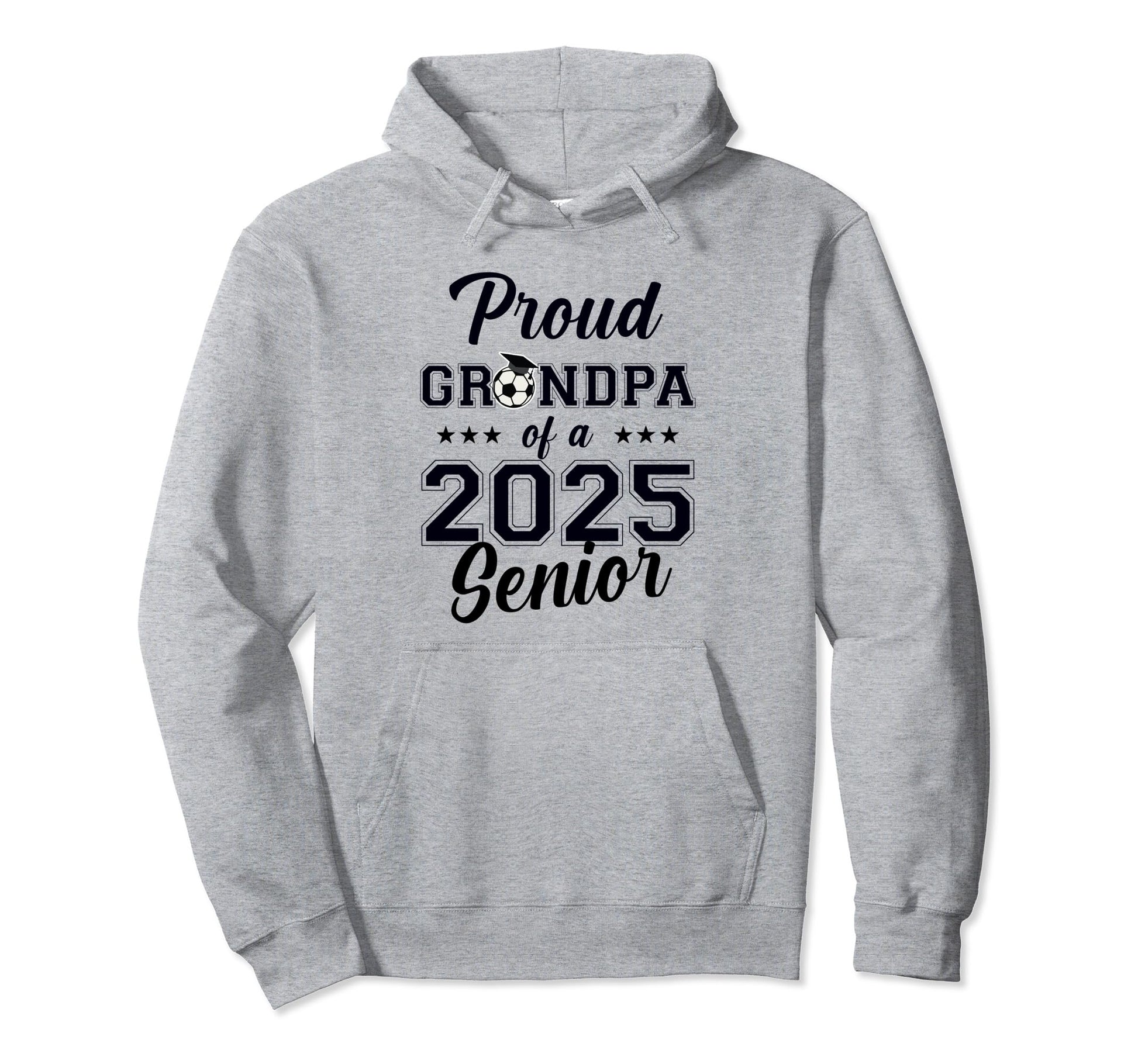 Senior Grandpa Soccer Class 2025 Hoodie - Custom Art Print Unisex - T-Shirt, Sweatshirt, Hoodie