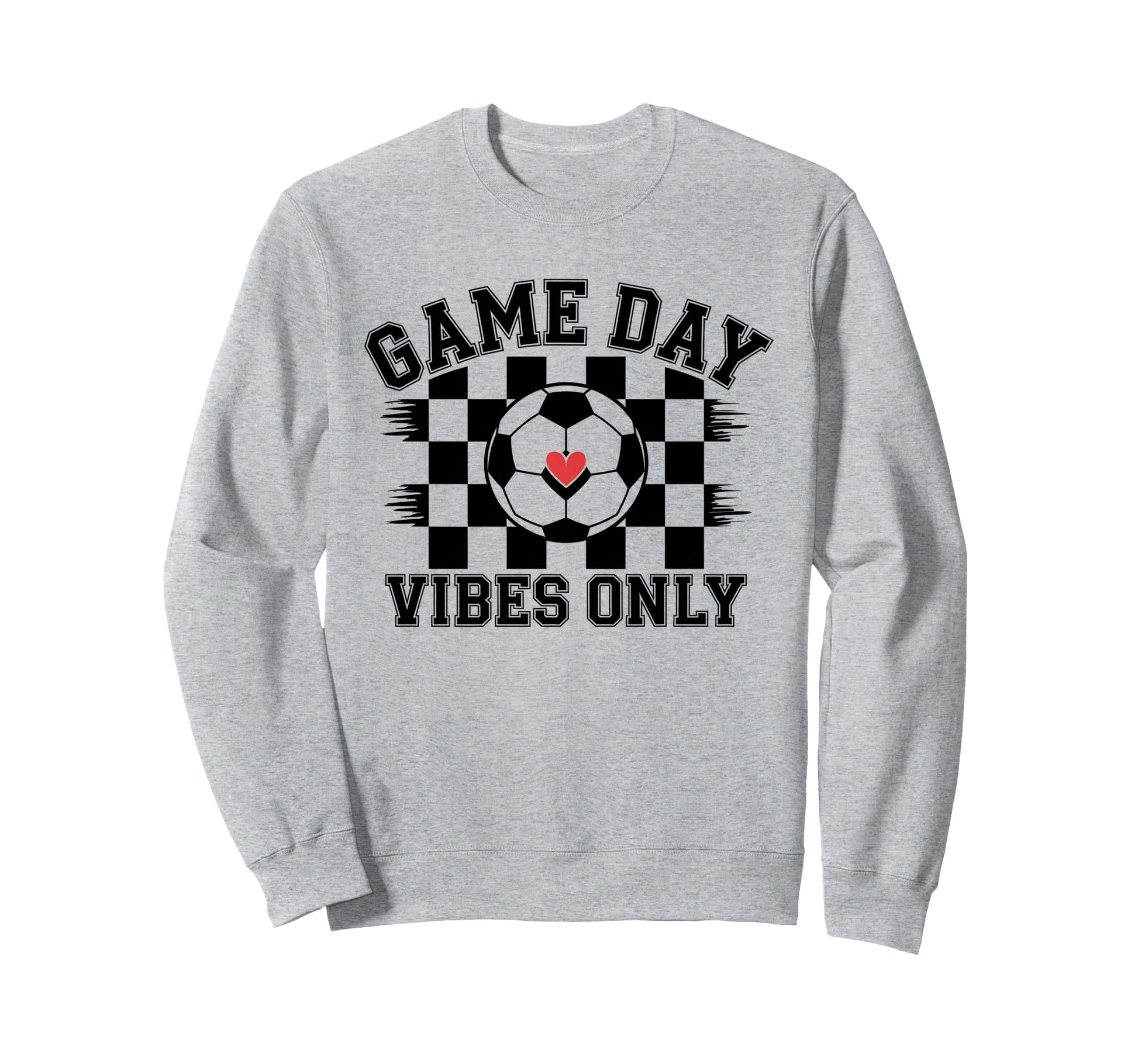 Groovy Soccer Soccer Game Day Vibes Only Sweatshirt - Graphic Print Unisex - T-Shirt, Sweatshirt, Hoodie