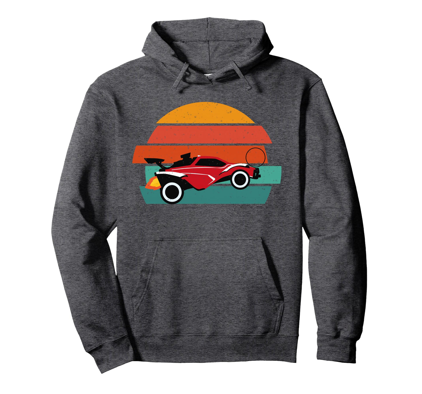 Octane Rocket Soccer Sunset Distressed Hoodie - Custom Art Print Men Women - T-Shirt, Sweatshirt, Hoodie