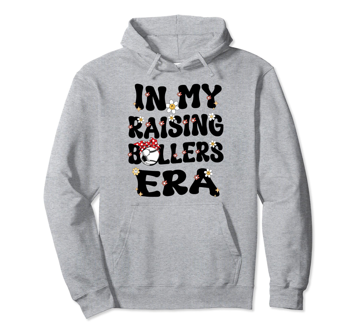 My Raising Ballers Era Baseball Hoodie - Minimalist Print for Adults - T-Shirt, Sweatshirt, Hoodie