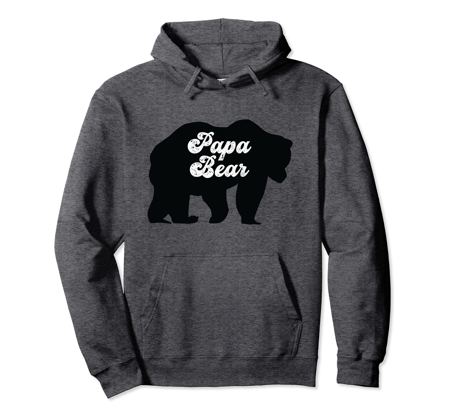 Papa Bear Silhouette Fun Daddy Hoodie - Casual Everyday Wear for Adults - T-Shirt, Sweatshirt, Hoodie