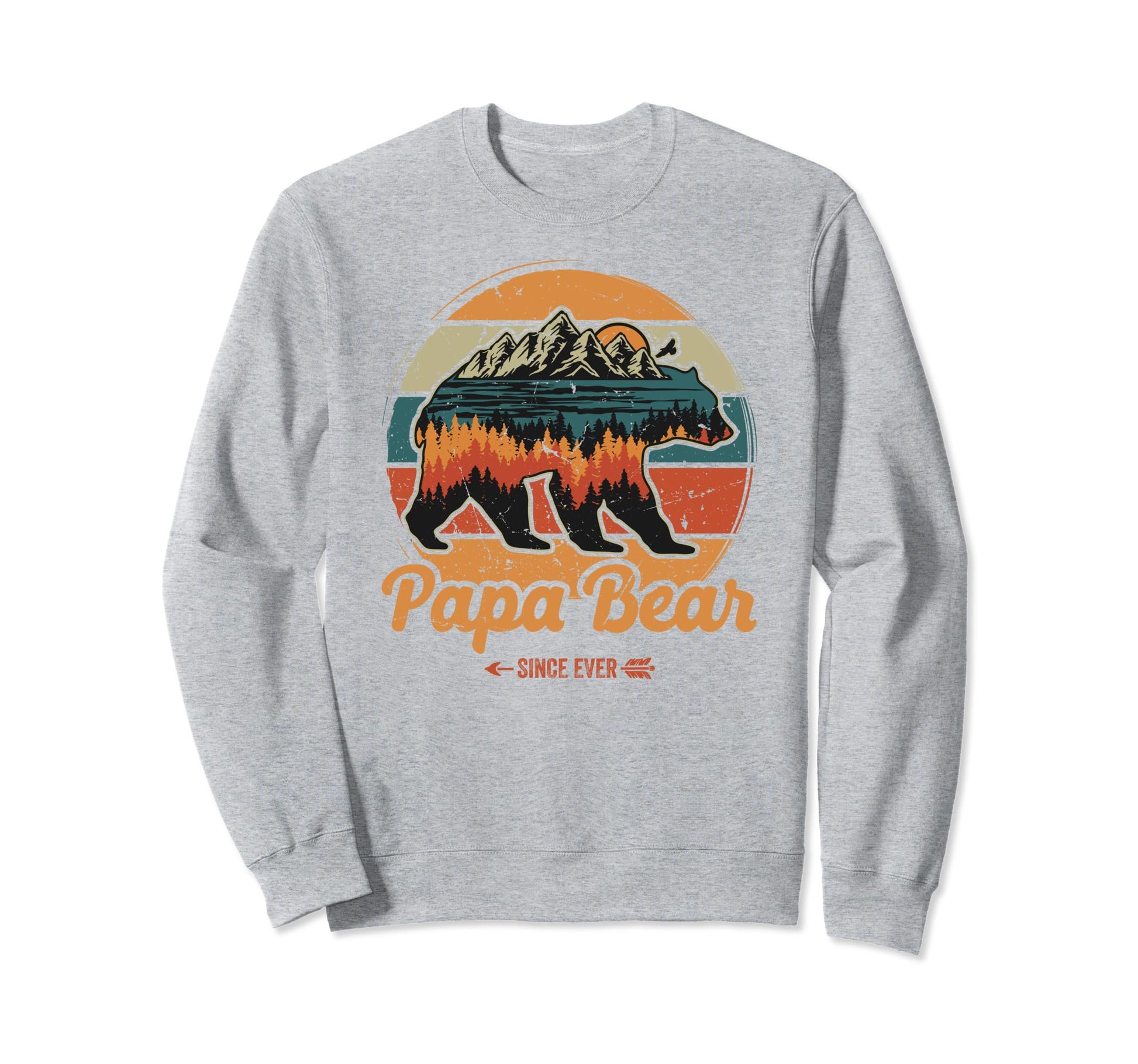 Papabear Papa Bear Daddy Dad Sweatshirt - Aesthetic Graphic Men Women - T-Shirt, Sweatshirt, Hoodie