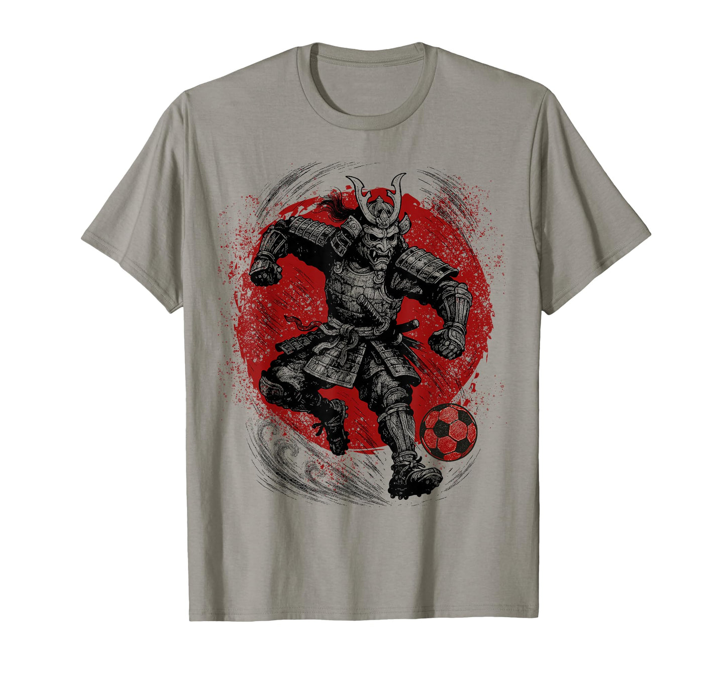 Soccer Samurai Japanese Samurai And T-Shirt - Trendy Graphic Men Women - T-Shirt, Sweatshirt, Hoodie