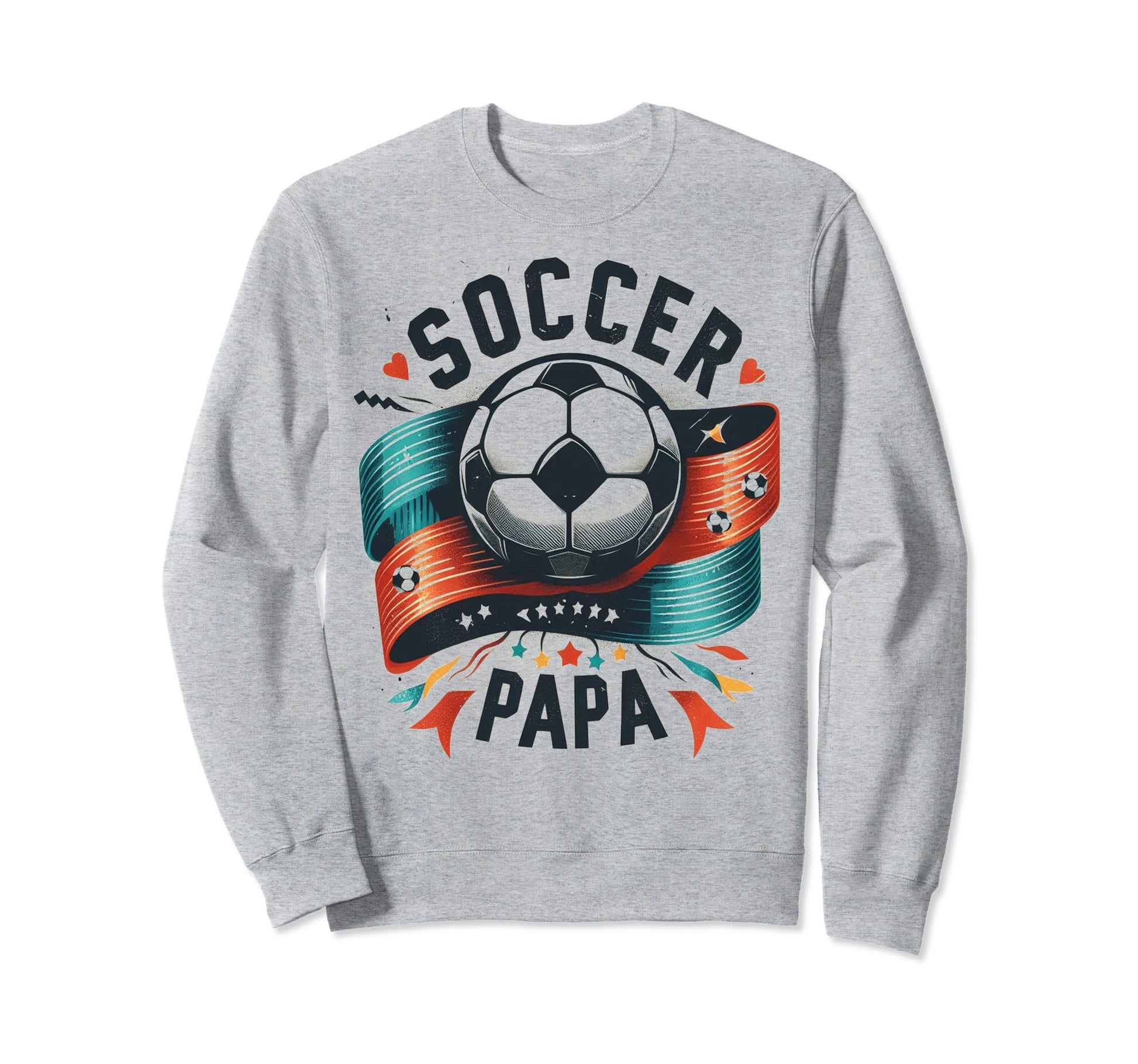 Soccer Papa Family Matching Dad Sweatshirt - Streetwear Style Unisex - T-Shirt, Sweatshirt, Hoodie