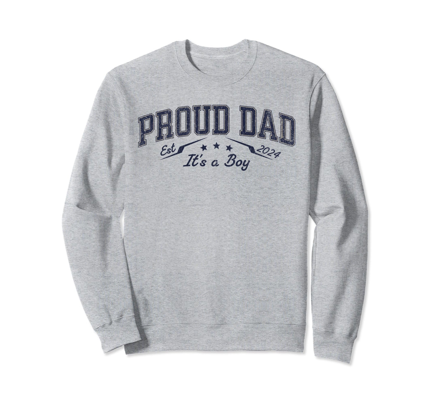 Promoted To Daddy Est 2024 Proud Sweatshirt - Streetwear Style for Adults - T-Shirt, Sweatshirt, Hoodie