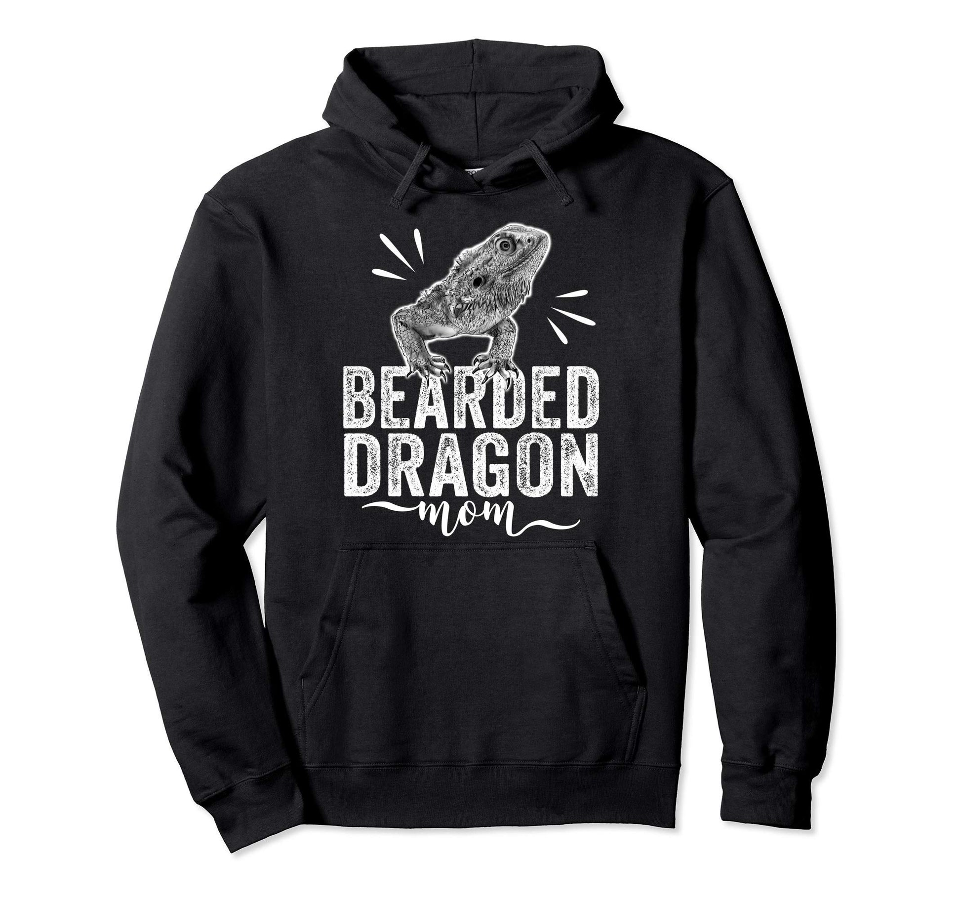 Bearded Dragon Mom Reptile Lizard Hoodie - Graphic Print for Adults - T-Shirt, Sweatshirt, Hoodie
