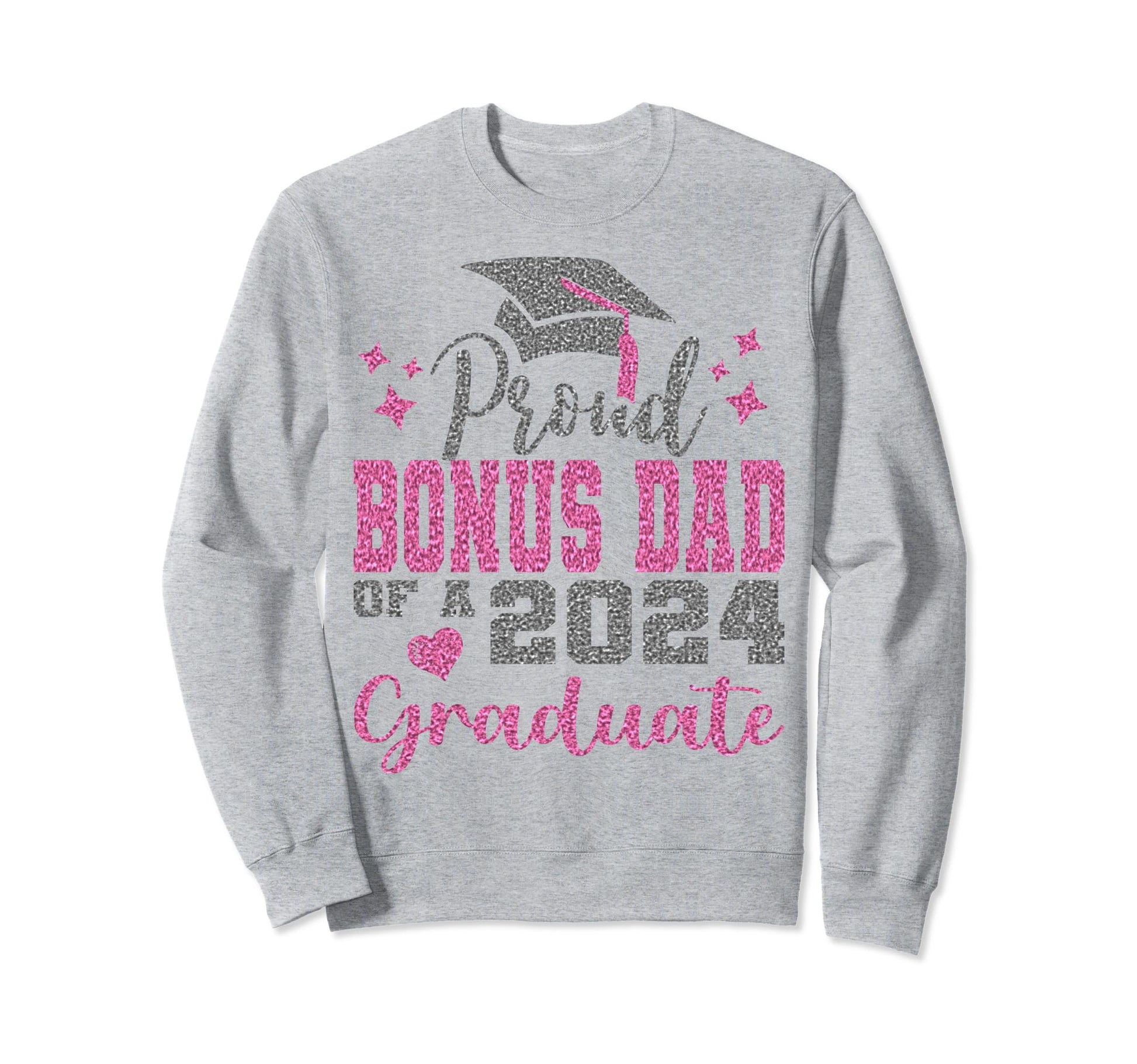 Super Proud Bonus Dad 2024 Sweatshirt - Novelty Apparel for Adults - T-Shirt, Sweatshirt, Hoodie
