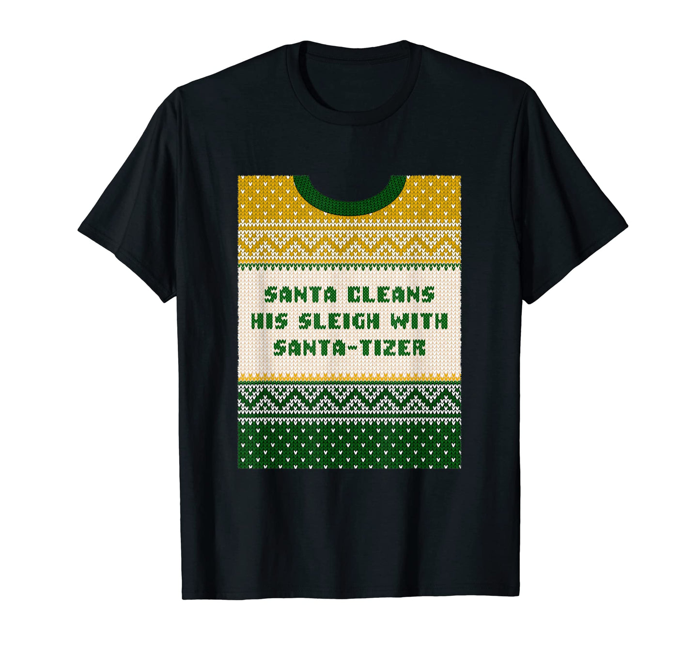 Santa Cleans His Sleigh Santa Tizer T-Shirt - Minimalist Print Men Women - T-Shirt, Sweatshirt, Hoodie