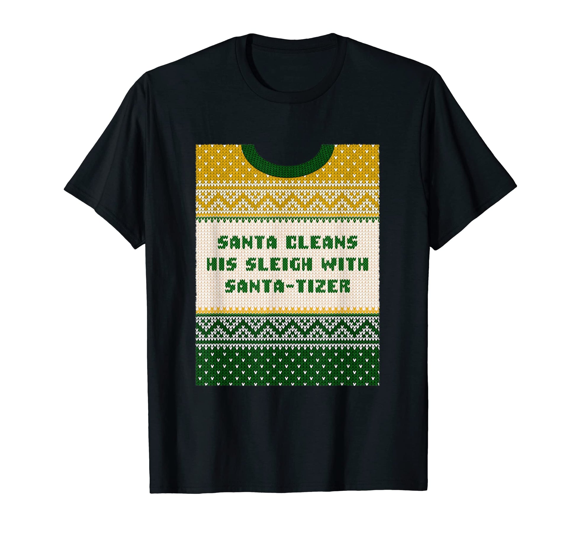 Santa Cleans His Sleigh Santa Tizer T-Shirt - Minimalist Print Men Women - T-Shirt, Sweatshirt, Hoodie
