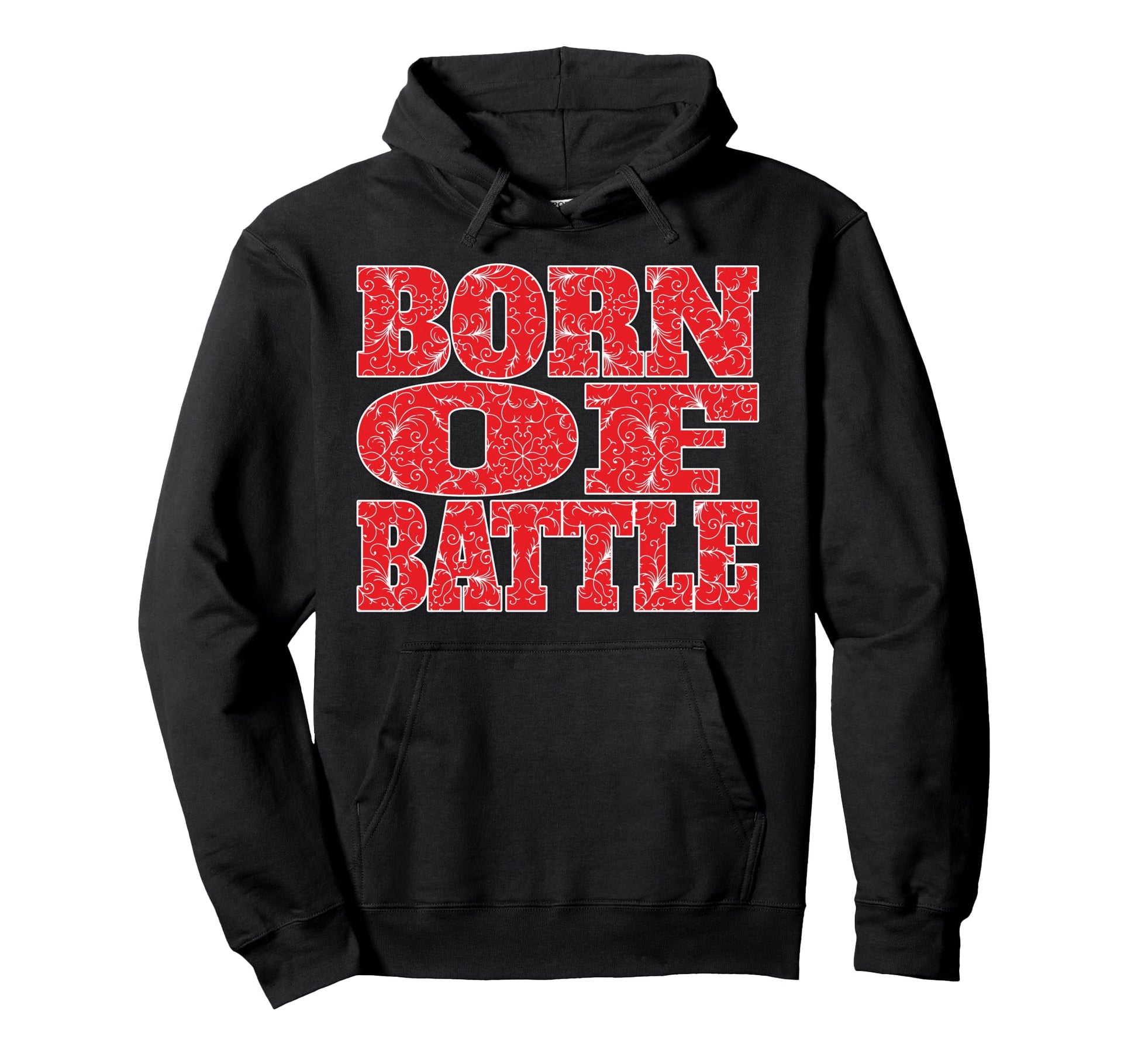 Born Battle Patterned Text Soccer 2026 Hoodie - Graphic Print for Adults - T-Shirt, Sweatshirt, Hoodie