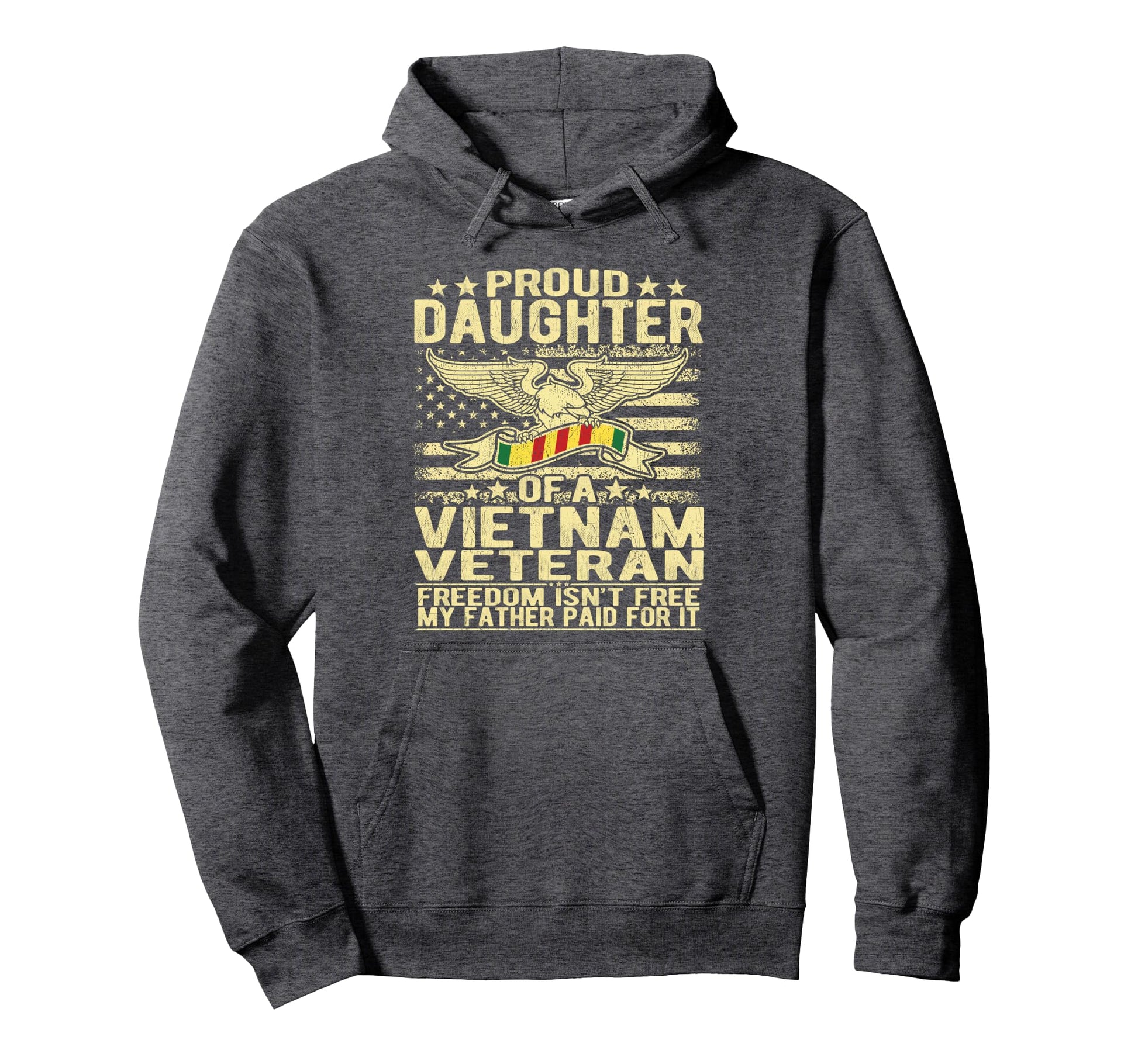 Freedom Isnt Free Proud Daughter Hoodie - Novelty Apparel for Adults - T-Shirt, Sweatshirt, Hoodie
