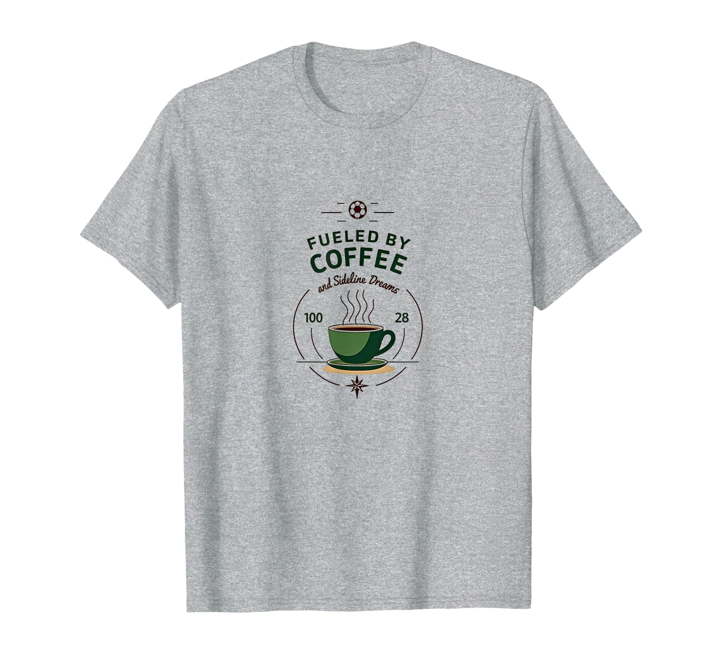 Soccer Mom Fueled Coffee And Sweatshirt - Novelty Apparel Men Women - T-Shirt, Sweatshirt, Hoodie
