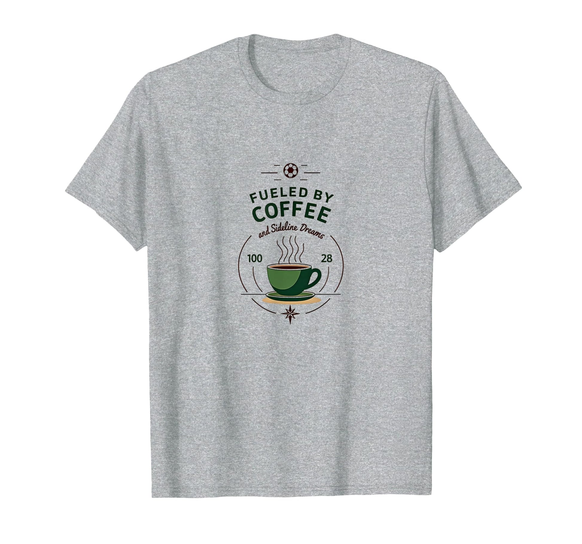 Soccer Mom Fueled Coffee And Sweatshirt - Novelty Apparel Men Women - T-Shirt, Sweatshirt, Hoodie