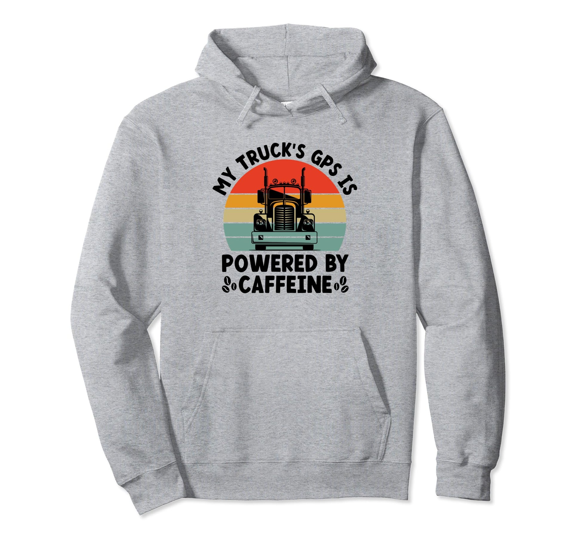 Trucker Driving Dad Trucker Father Hoodie - Custom Art Print for Adults - T-Shirt, Sweatshirt, Hoodie