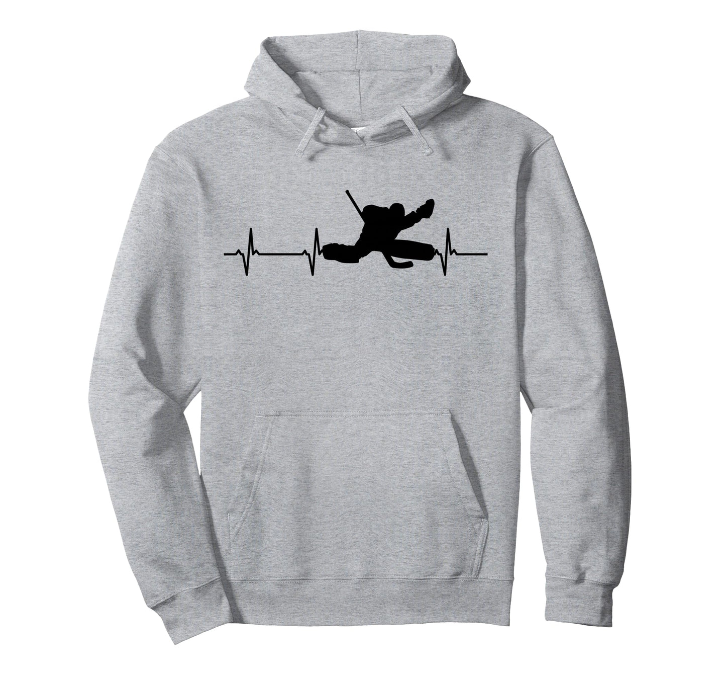 Ice Hockey Goalie Hoodie - Minimalist Print for Adults - T-Shirt, Sweatshirt, Hoodie