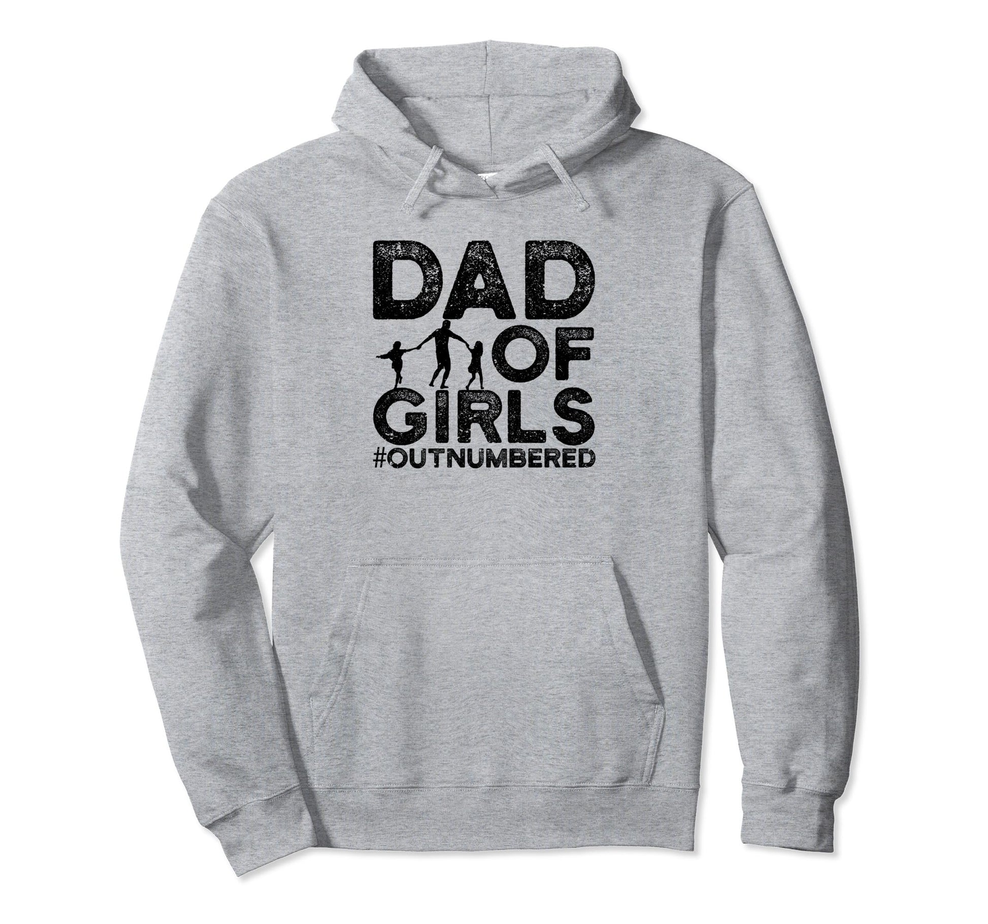 Dad Outnumbered Dads Father Funny Hoodie - Custom Art Print Men Women - T-Shirt, Sweatshirt, Hoodie