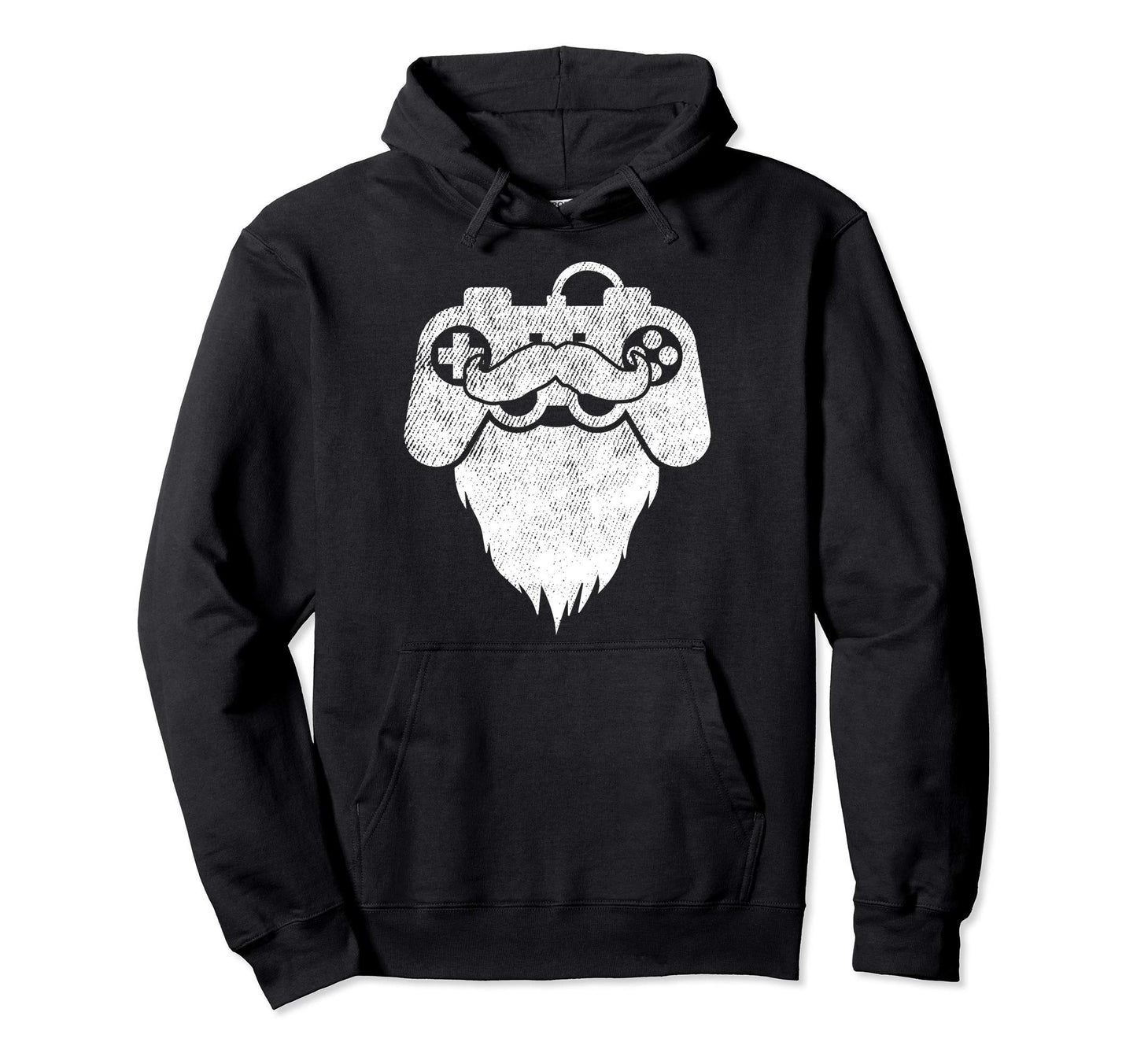 Bearded Gamer Beard Dad Gaming Video Hoodie - Casual Everyday Wear Unisex - T-Shirt, Sweatshirt, Hoodie