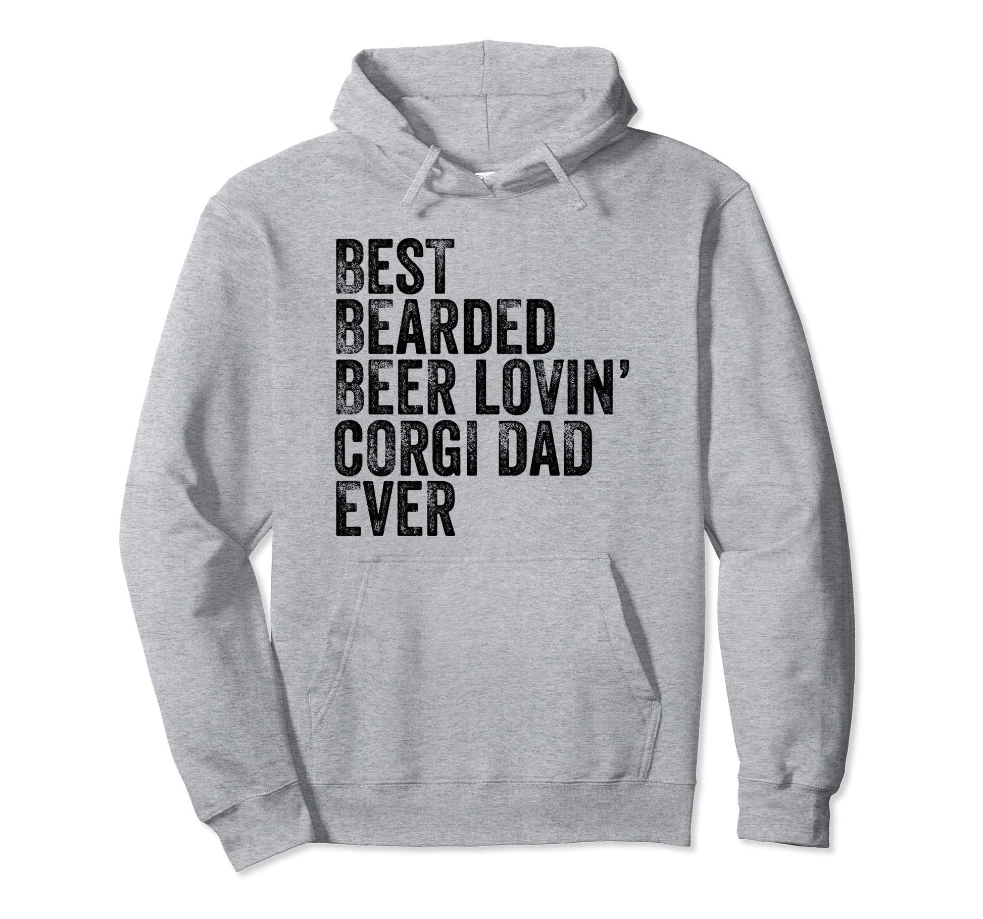 Bearded Dad Beer Corgi Lover Funny Dog Hoodie - Unique Graphic Men Women - T-Shirt, Sweatshirt, Hoodie