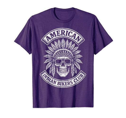 American Motorcycle Indian Bikers Club T-Shirt - Unique Graphic Unisex - T-Shirt, Sweatshirt, Hoodie
