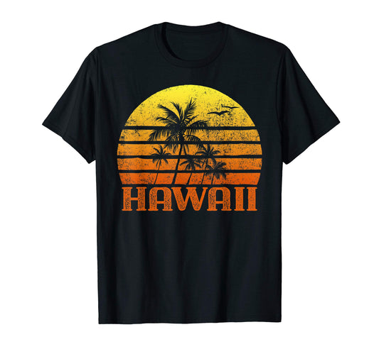 Beach Vacation Hawaii Hi Sunset T-Shirt - Minimalist Print for Adults - T-Shirt, Sweatshirt, Hoodie