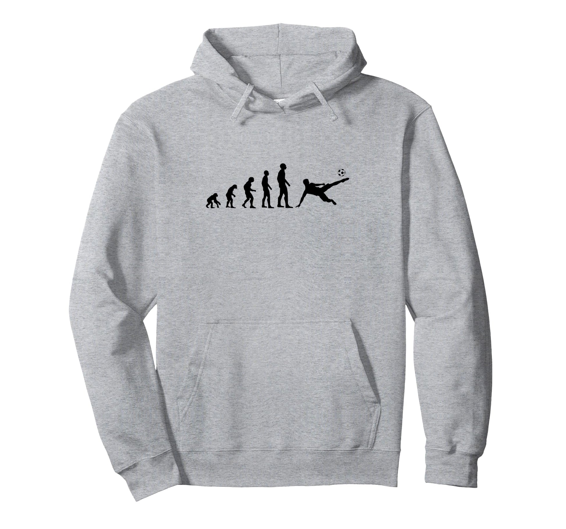 Evolution Football Funny Gift Soccer Hoodie - Graphic Print for Adults - T-Shirt, Sweatshirt, Hoodie
