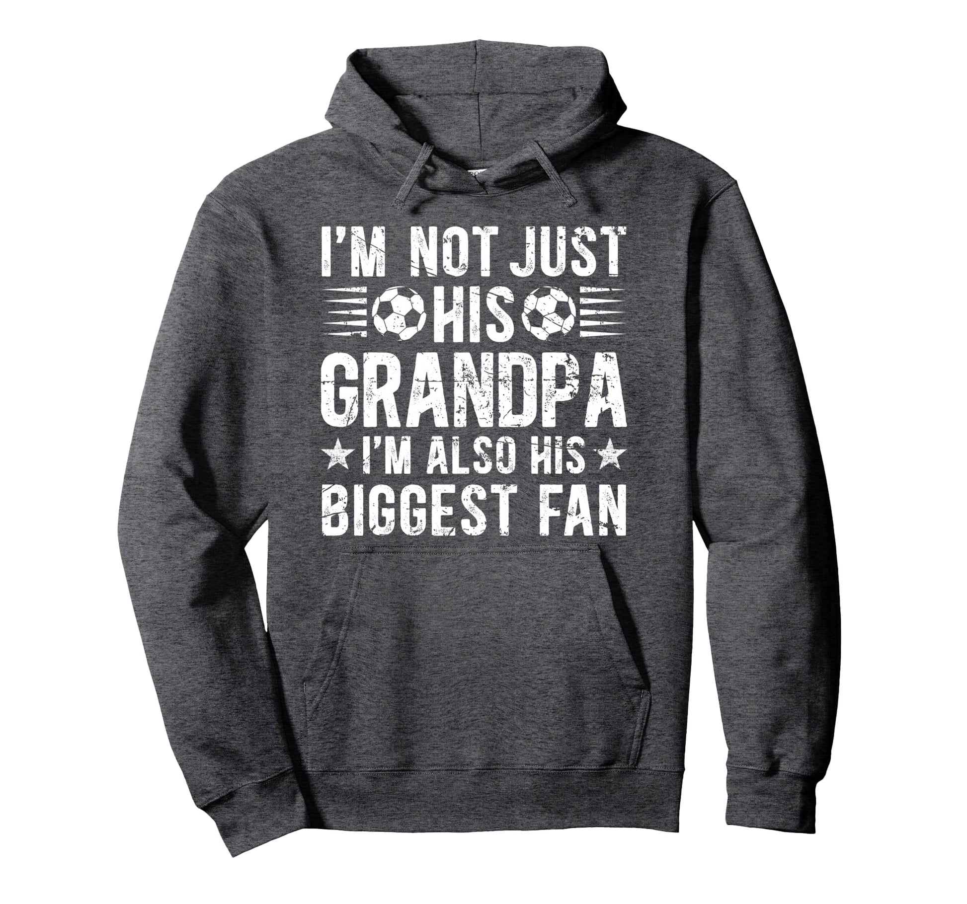 Biggest Fan Soccer Grandpa Soccer Player Hoodie - Graphic Print Men Women - T-Shirt, Sweatshirt, Hoodie