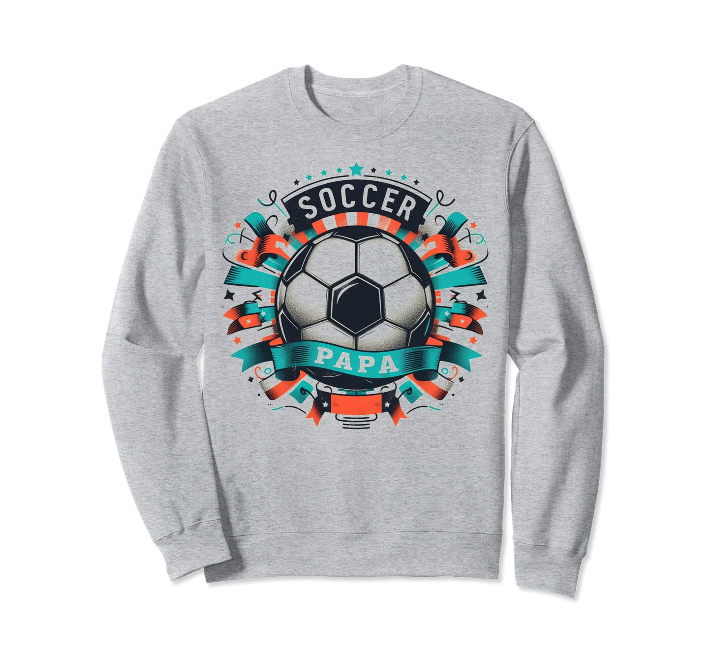 Soccer Papa Family Matching Dad Sweatshirt - Fun Novelty Design Men Women - T-Shirt, Sweatshirt, Hoodie