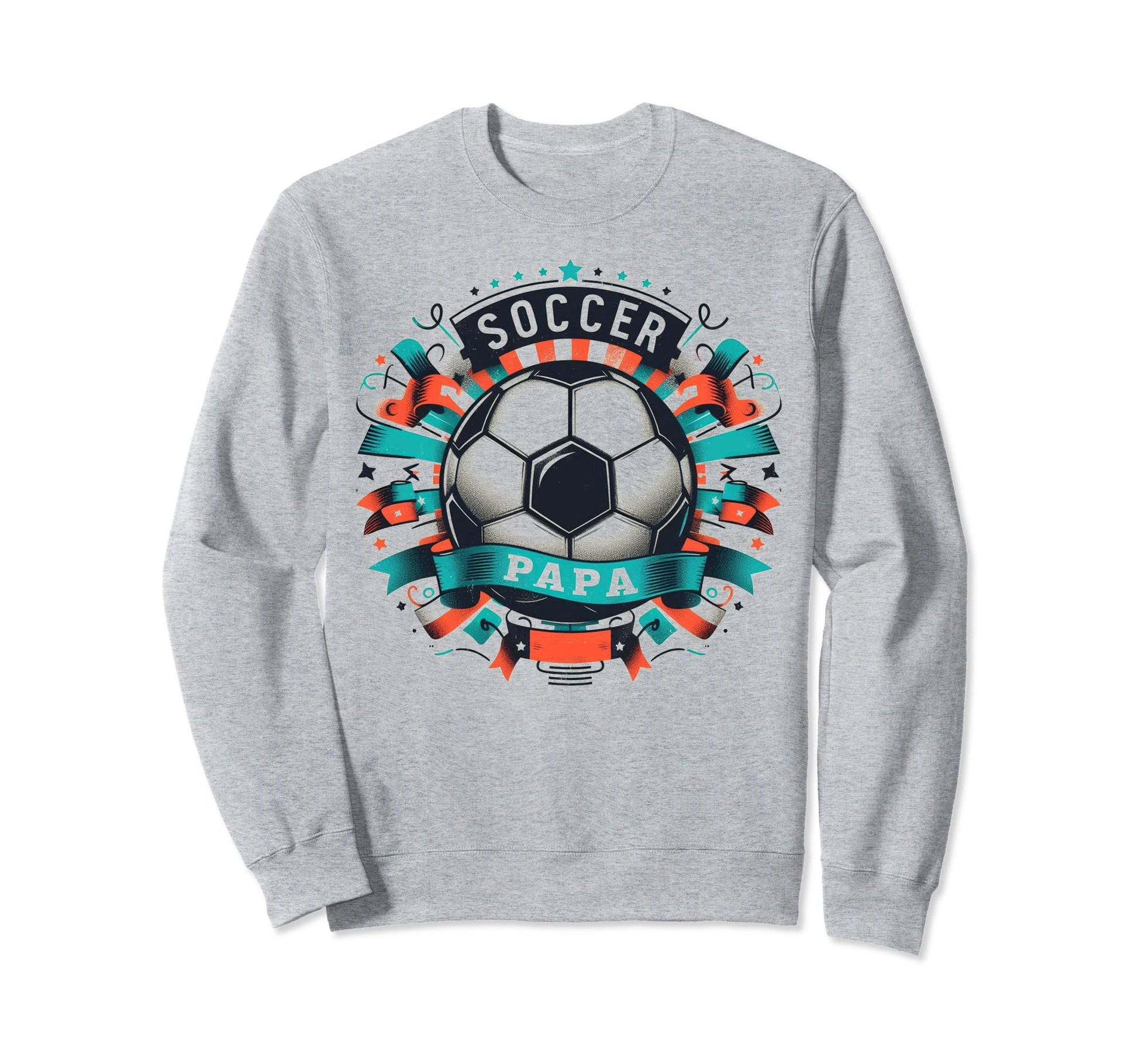 Soccer Papa Family Matching Dad Sweatshirt - Fun Novelty Design Men Women - T-Shirt, Sweatshirt, Hoodie